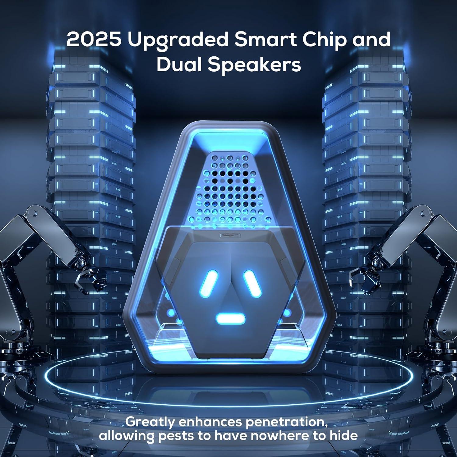 Repelente Ultrasónico Mejorado 2025 - 6 Paquetes para Plagas