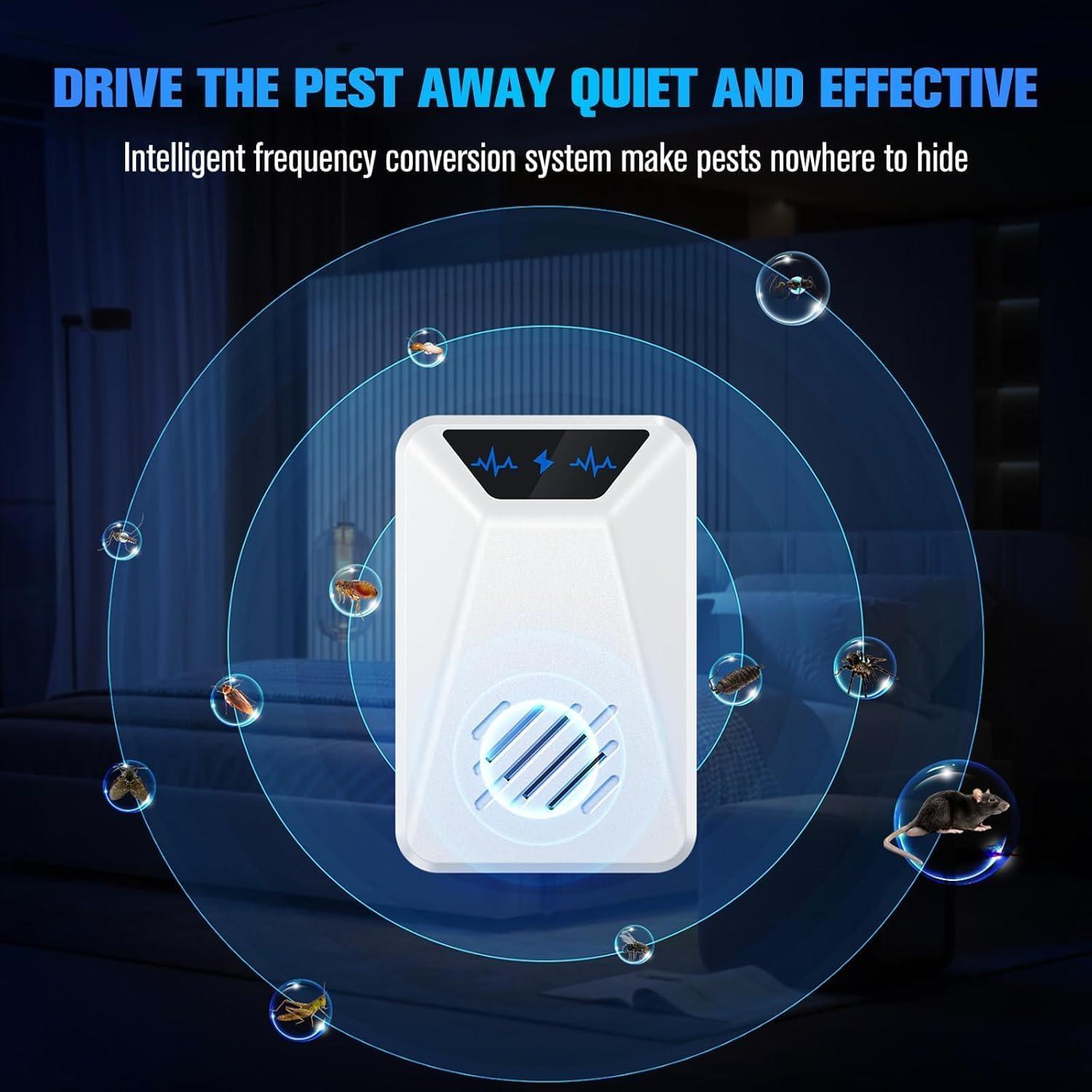 6 Repelentes Ultrasónicos Lickoon para Insectos y Roedores