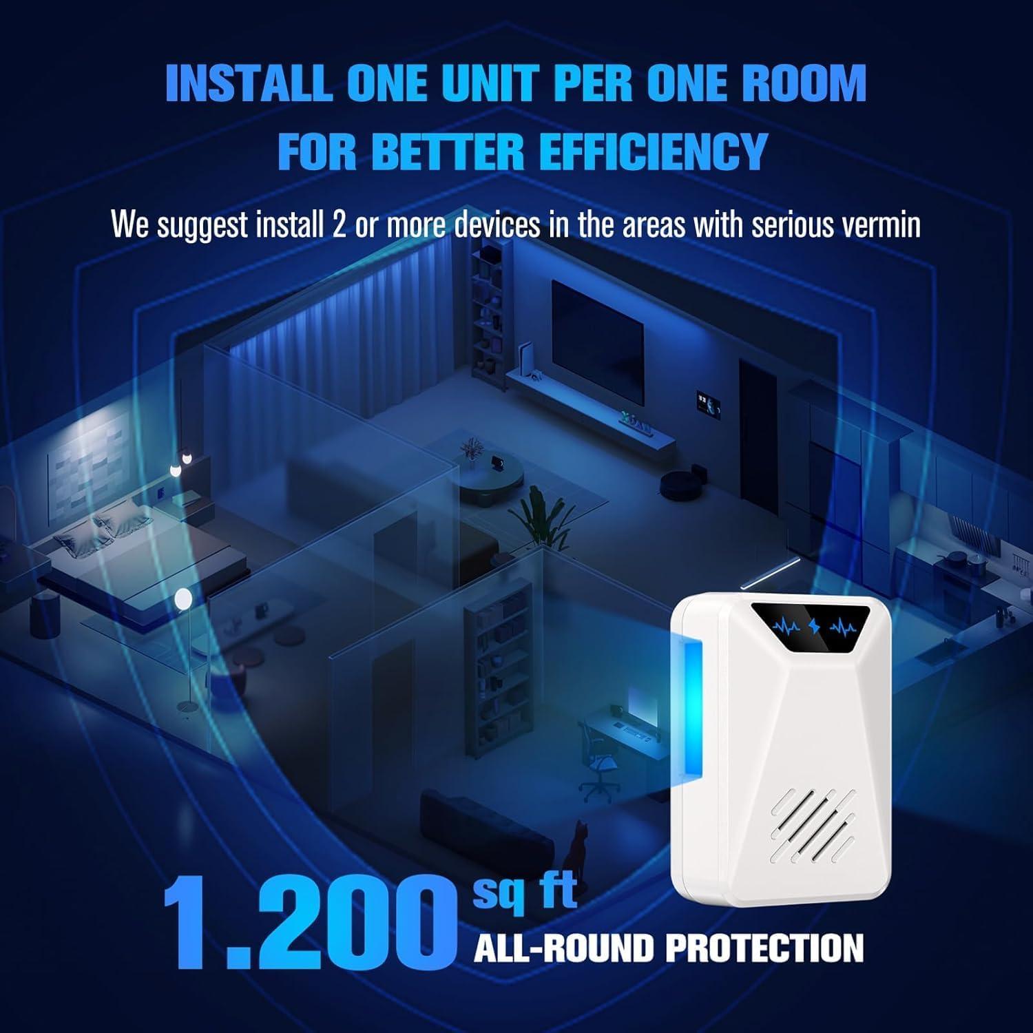 6 Repelentes Ultrasónicos Lickoon para Insectos y Roedores