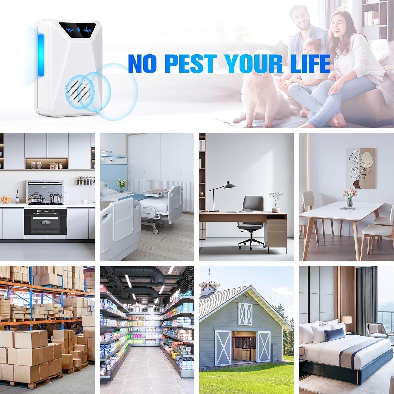 6 Repelentes Ultrasónicos Lickoon para Insectos y Roedores