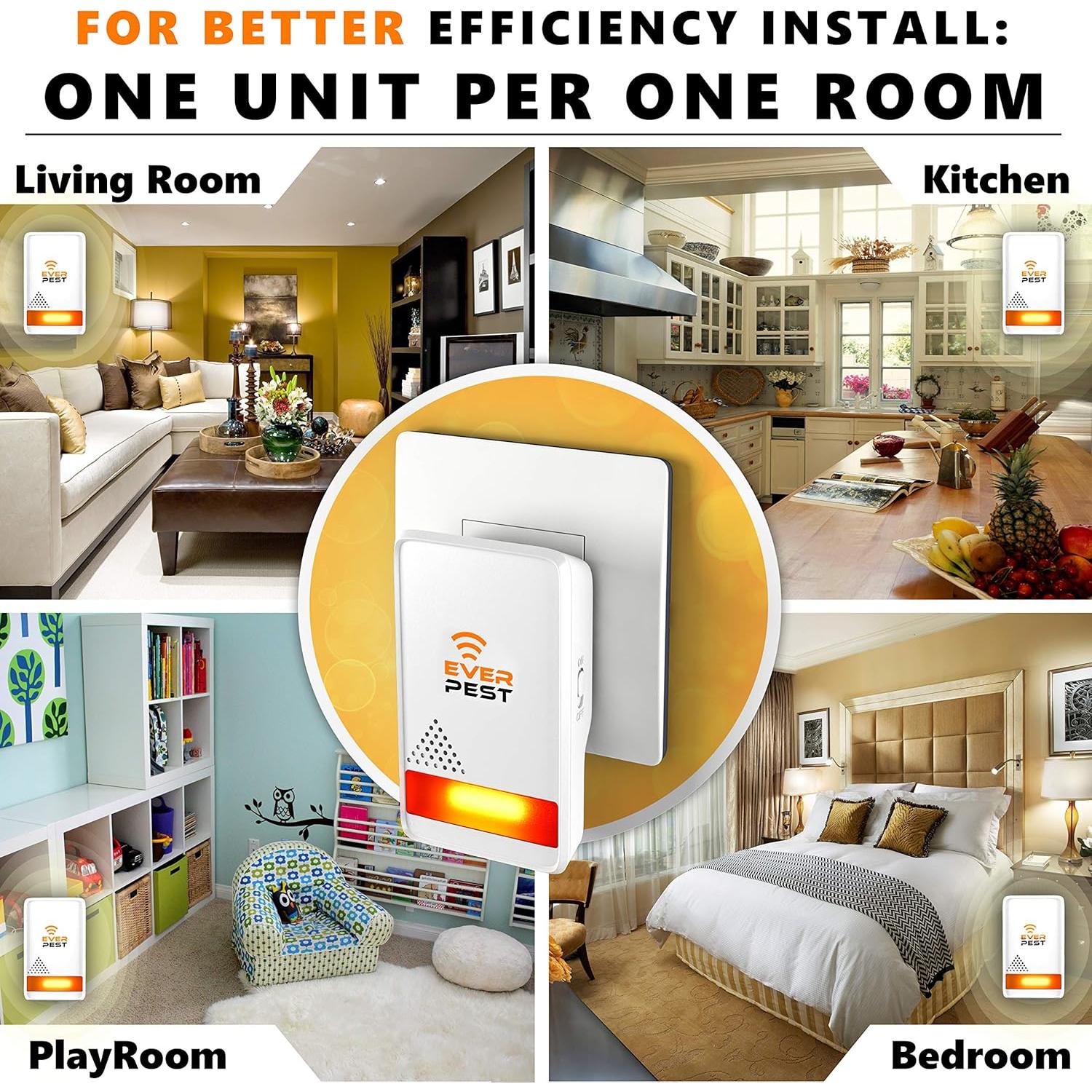 Repelente Ultrasónico Enchufable Ever Pest - 2 Unidades