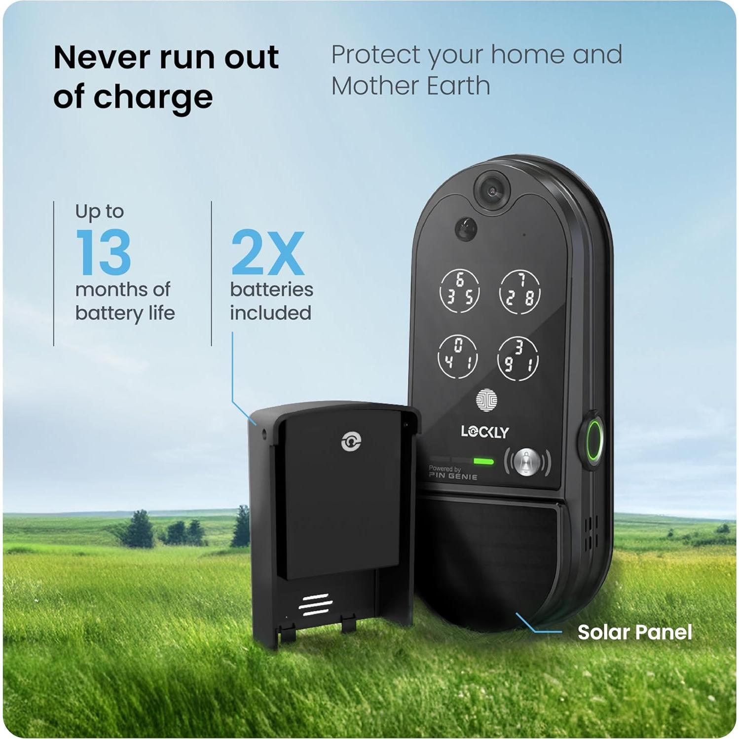 Cerradura Inteligente Lockly Vision Elite con Cámara HD y Timbre