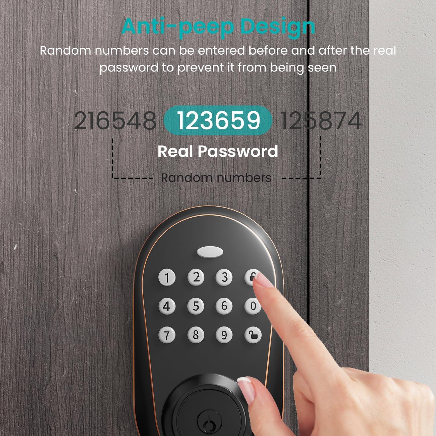 Cerradura Electrónica Inteligente Kuelor con Teclado y Alarma