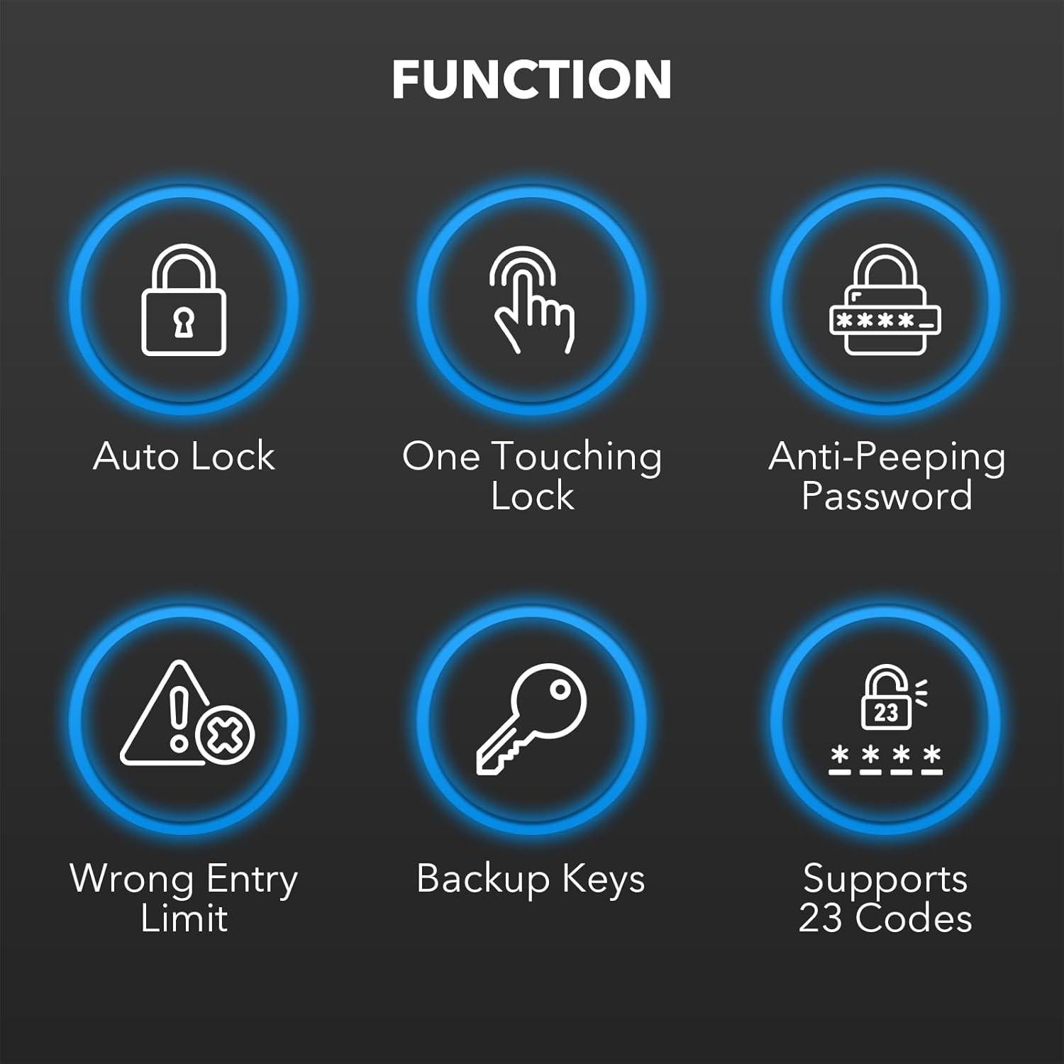 Cerradura Inteligente Welsdolk H1 con Teclado, Cobre Antiguo
