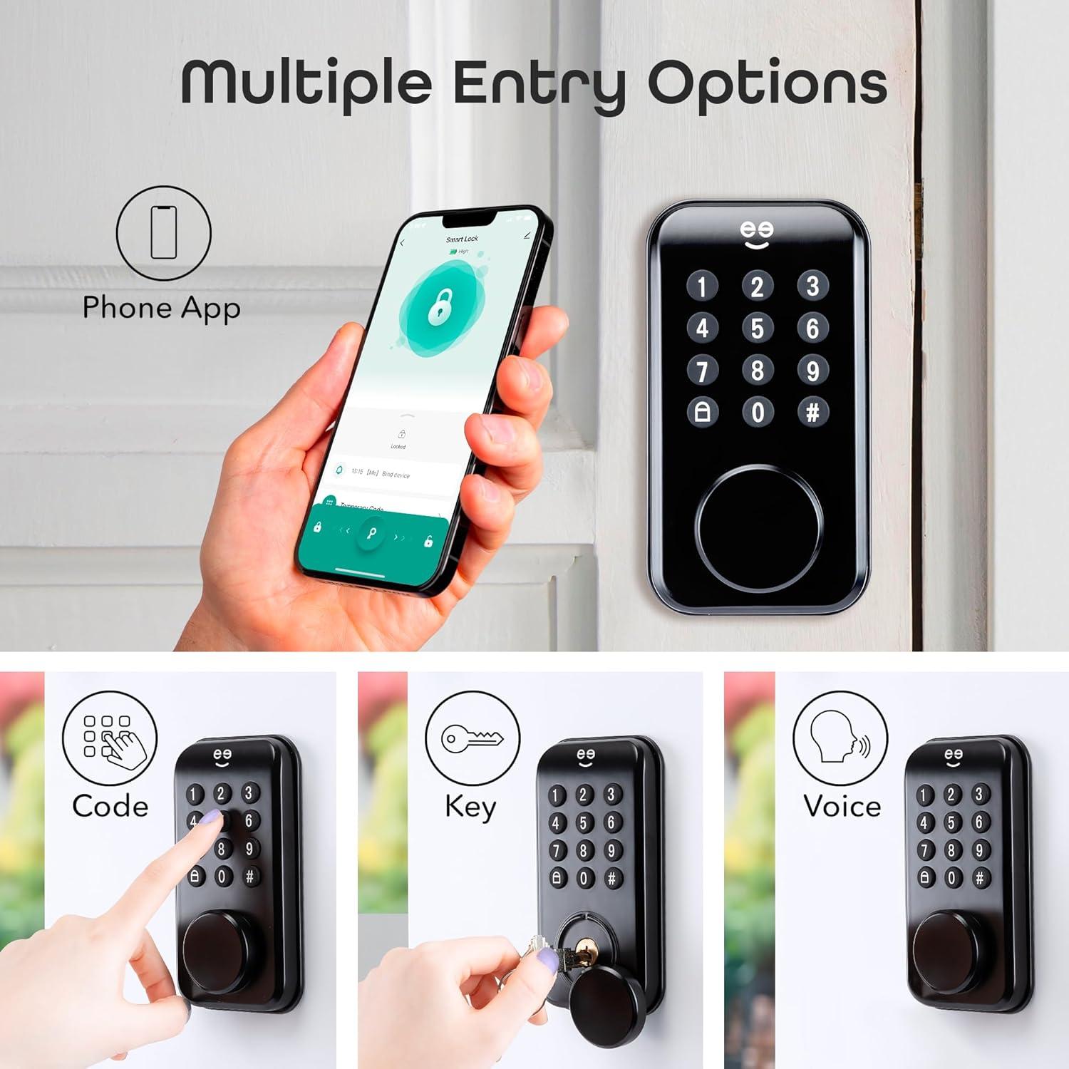 Cerradura inteligente Geeni con teclado y control por voz