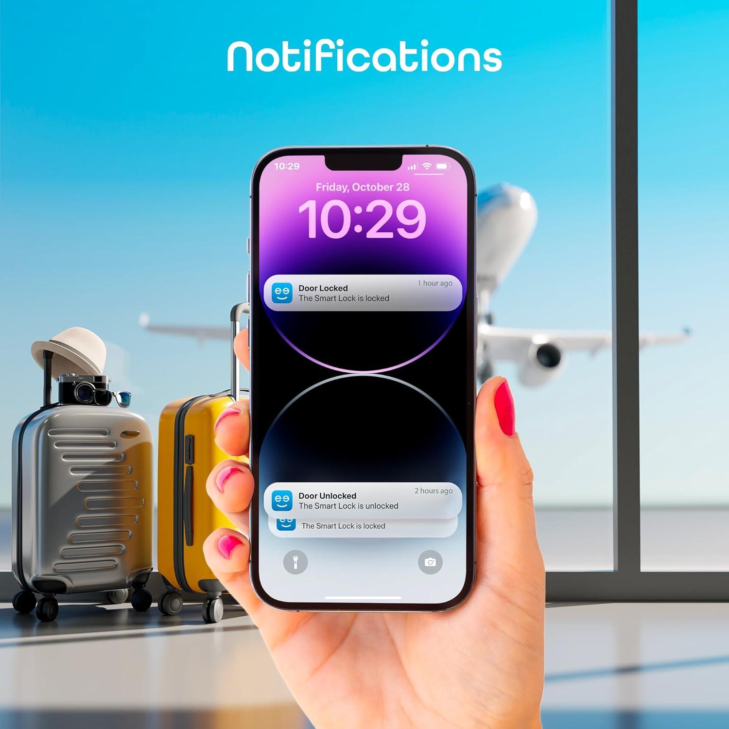 Cerradura inteligente Geeni con teclado y control por voz