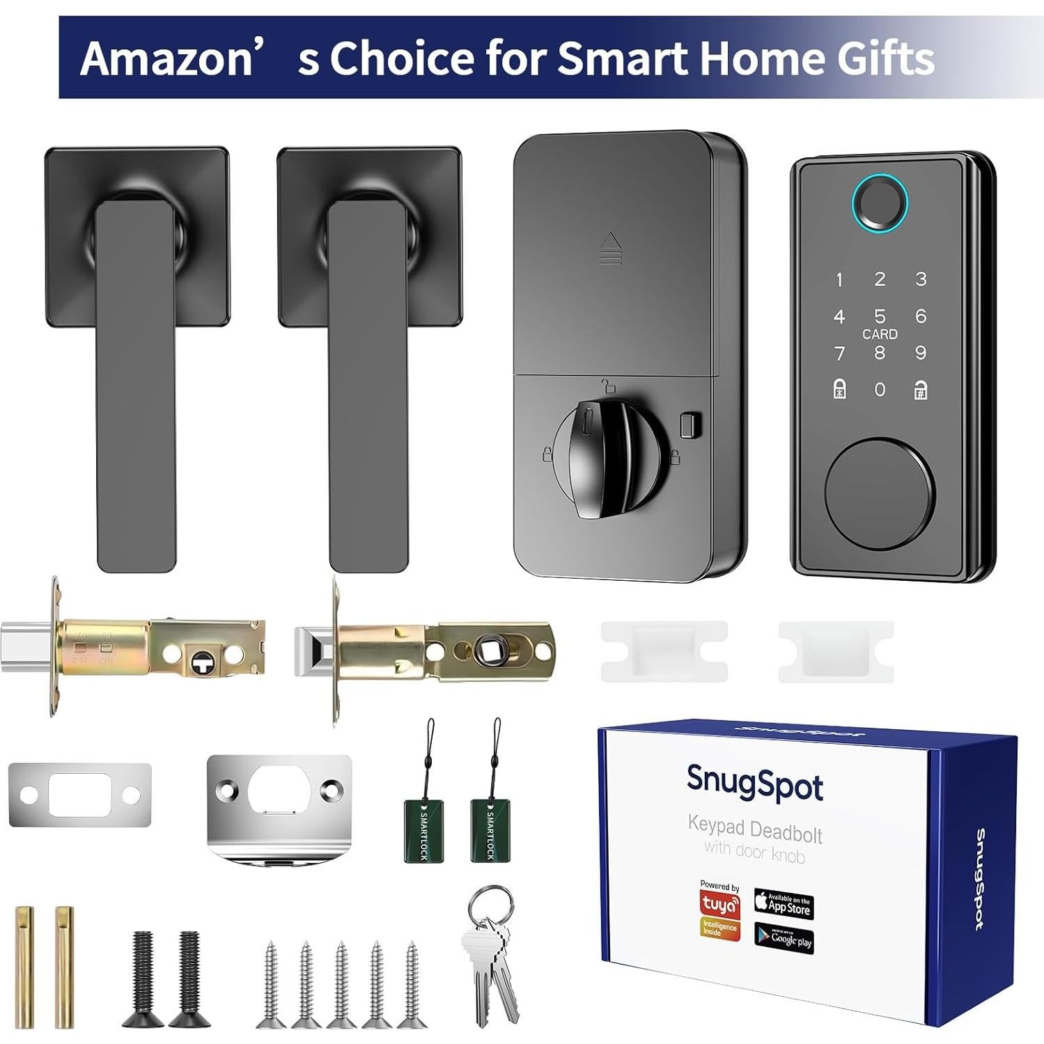 Cerradura Inteligente SnugSpot WiFi con Huella Dactilar y App