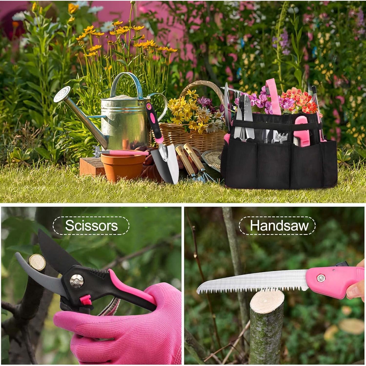 Juego de Herramientas de Jardinería YZNlife con Bolsa y Guantes