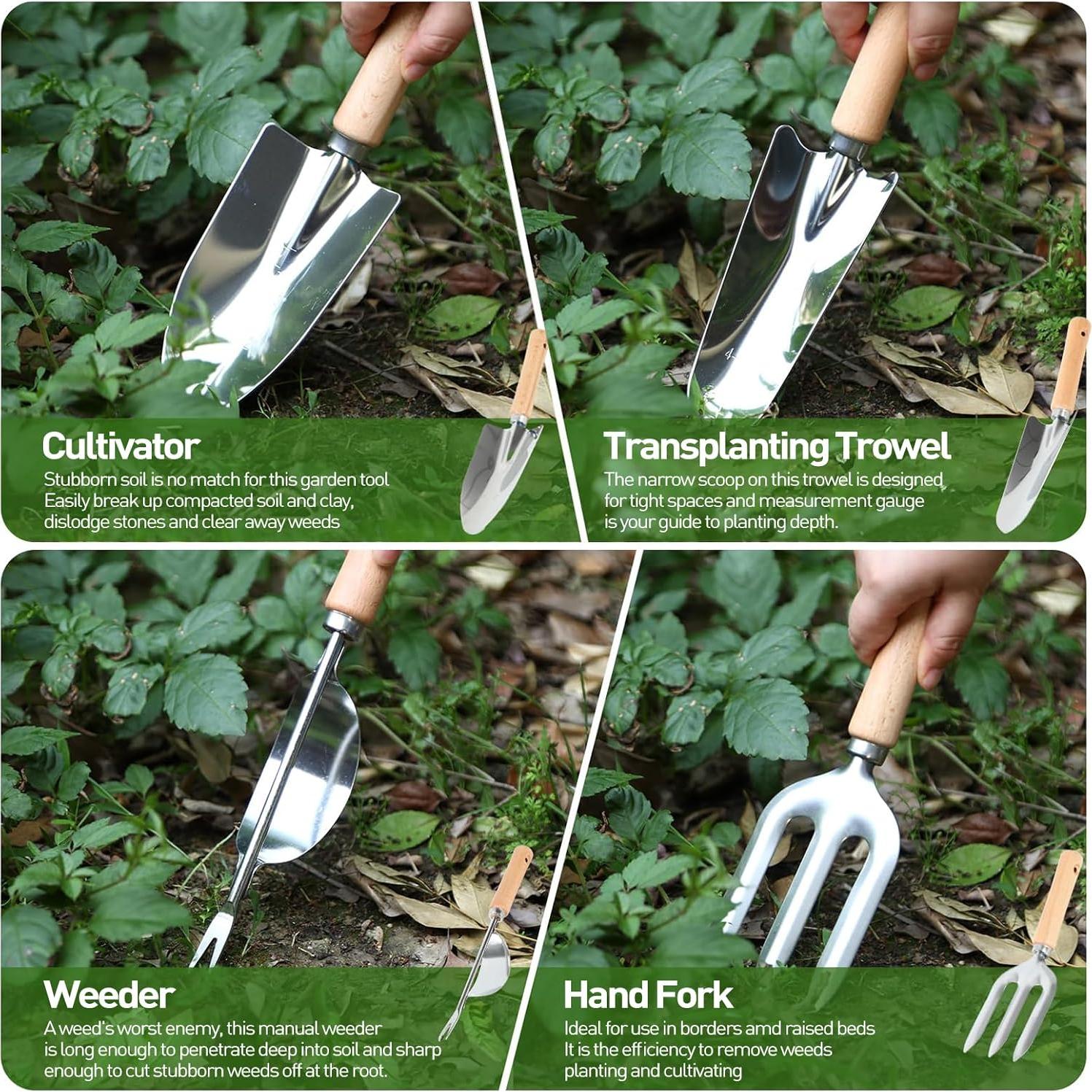 Juego de Herramientas de Jardinería 9 Piezas APSARAS USA