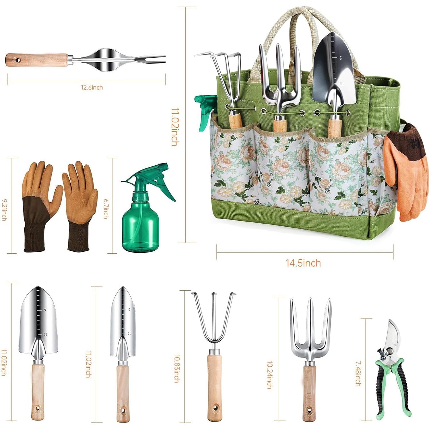 Juego de Herramientas de Jardinería 9 Piezas APSARAS USA