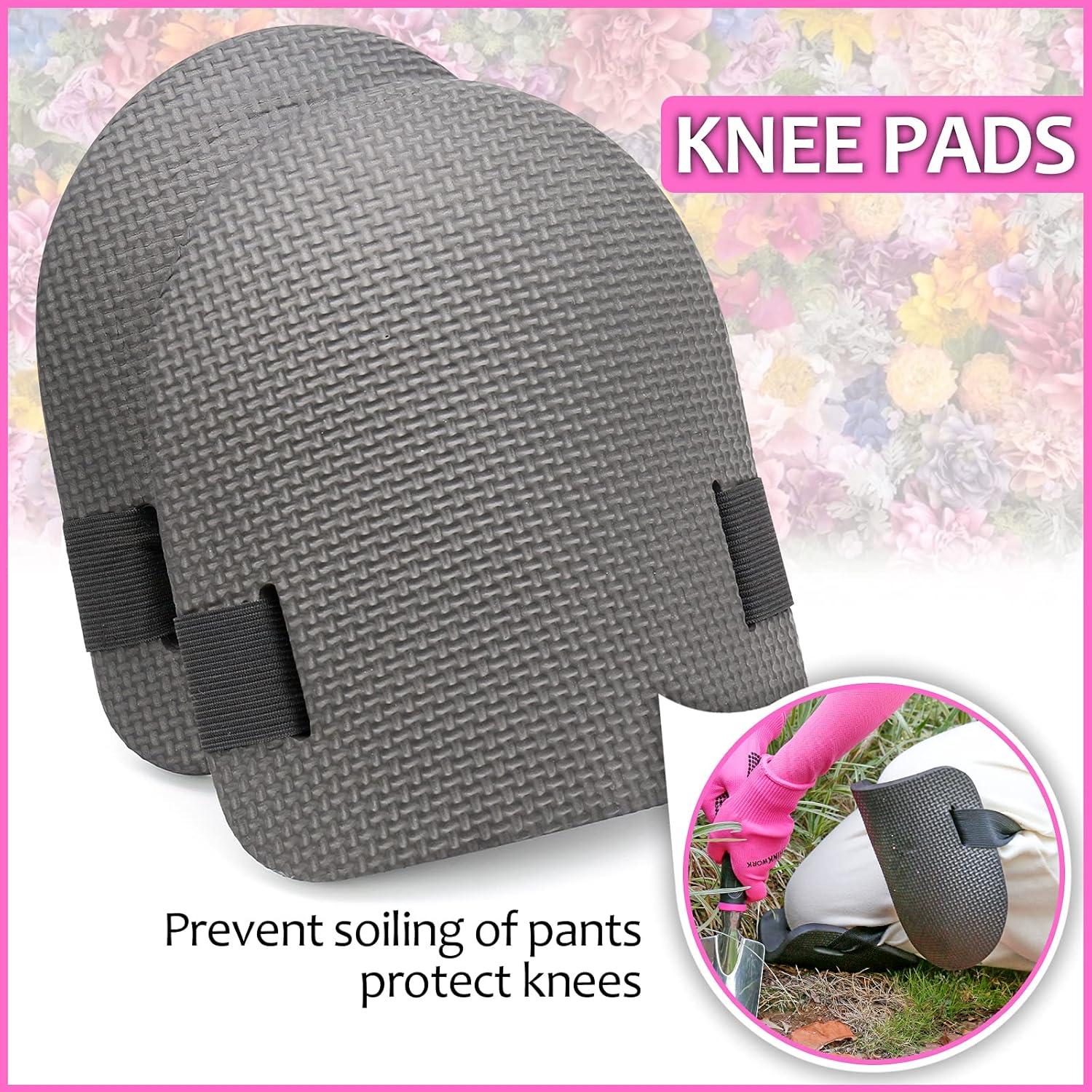 Set de Herramientas de Jardín Rosa THINKWORK con Bolsa 2 en 1