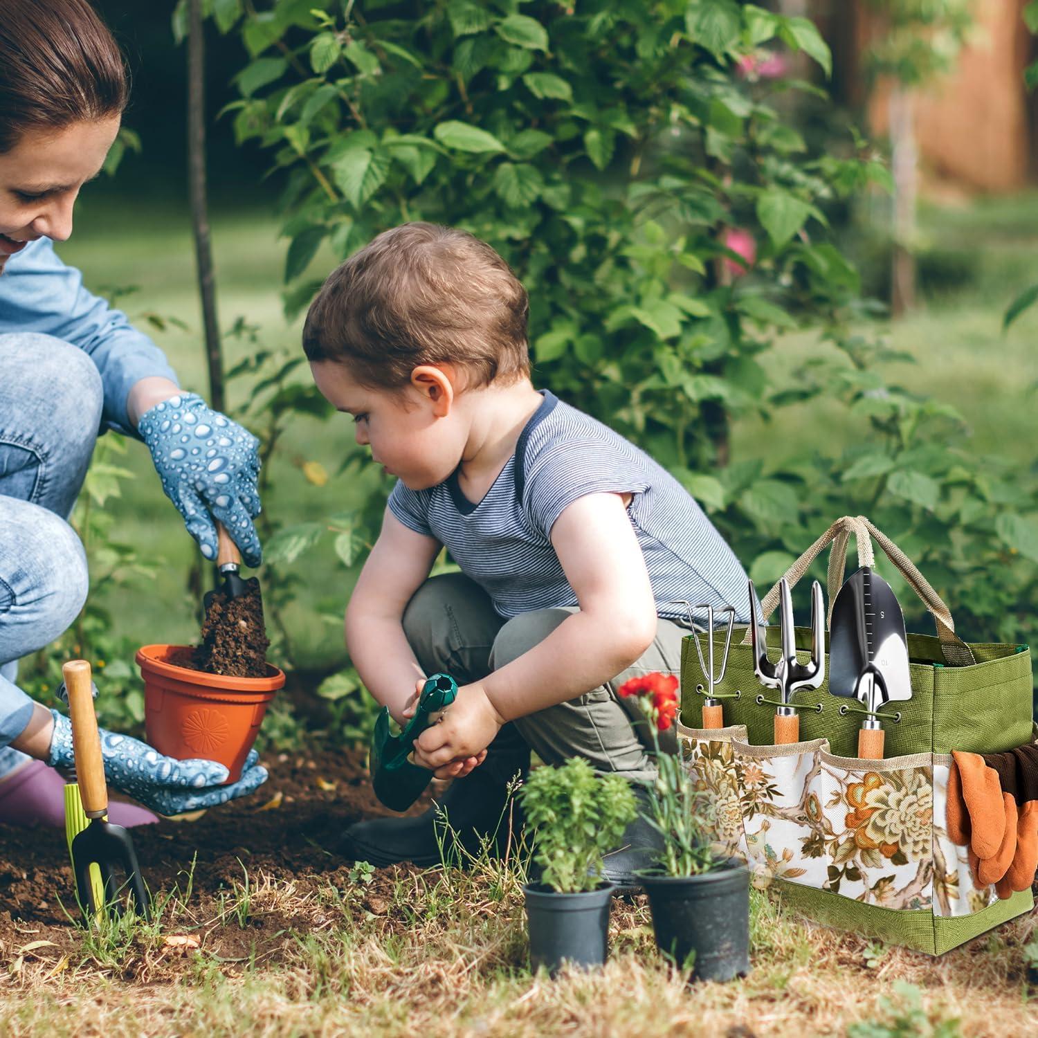 Juego de Herramientas de Jardinería KUKKUME 13 Piezas Acero Inoxidable