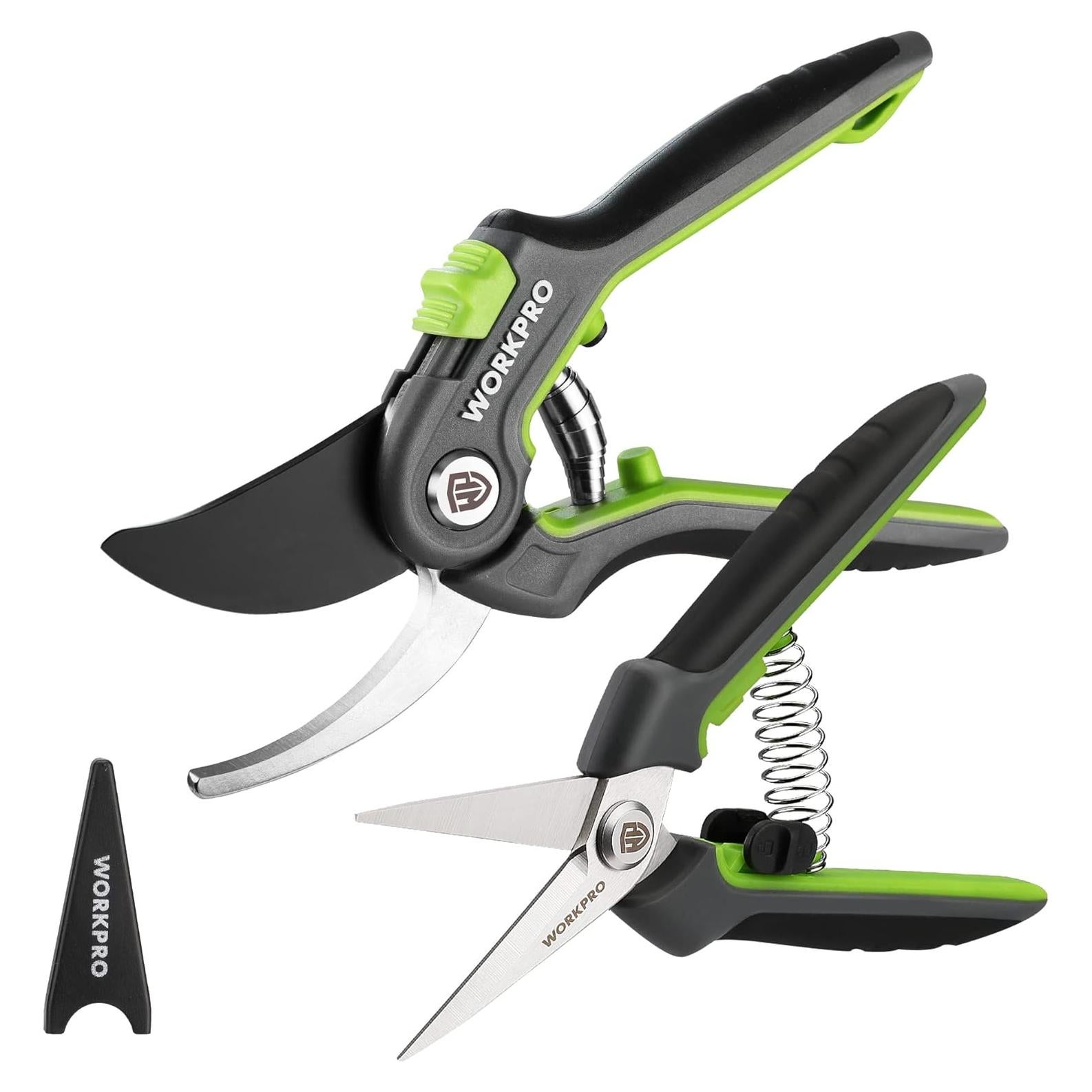 Tijeras de podar WORKPRO 2 piezas 20.32 cm y 15.88 cm
