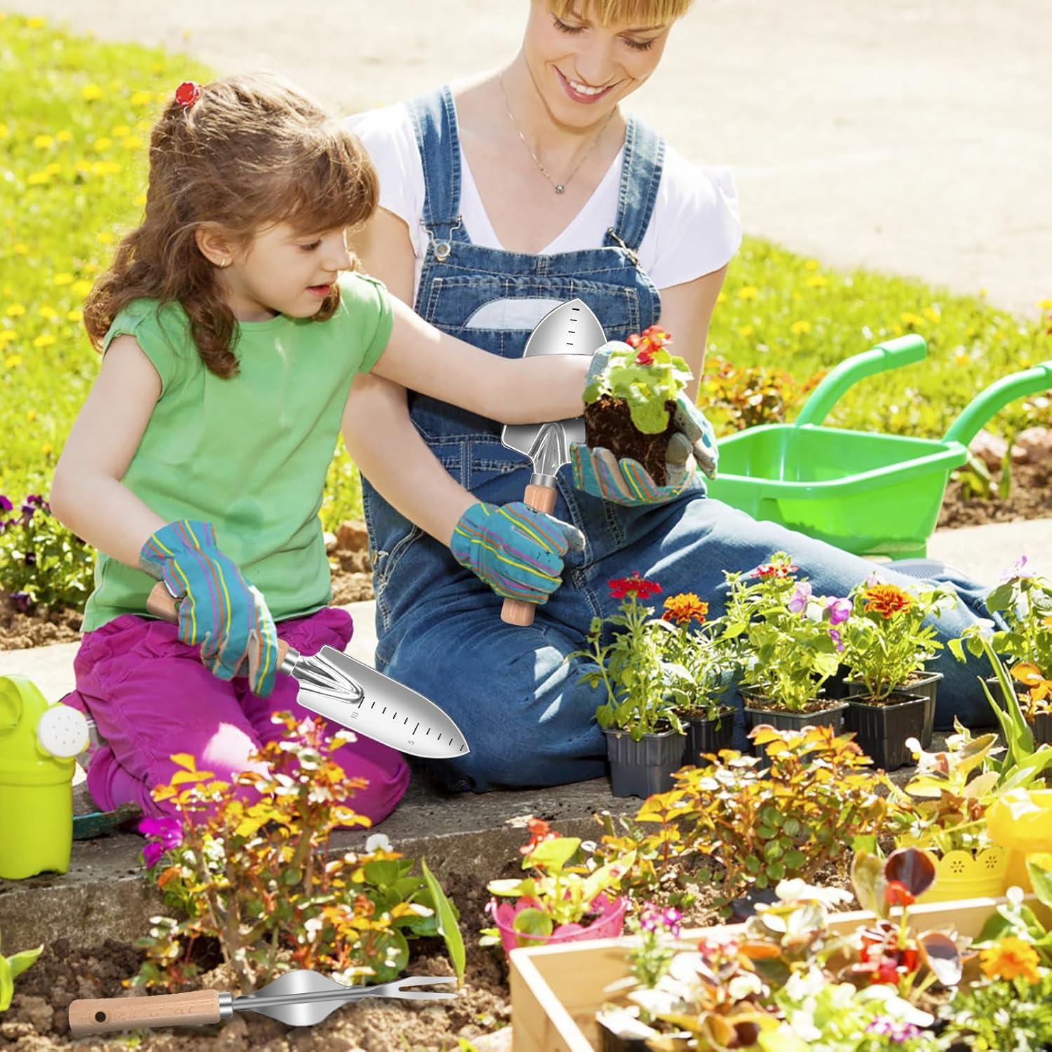 Juego de Herramientas de Jardinería DWFKHT 6 Piezas Acero Inoxidable