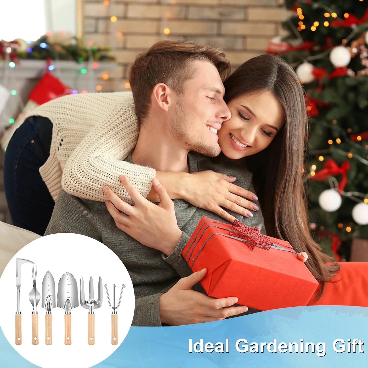 Juego de Herramientas de Jardinería DWFKHT 6 Piezas Acero Inoxidable