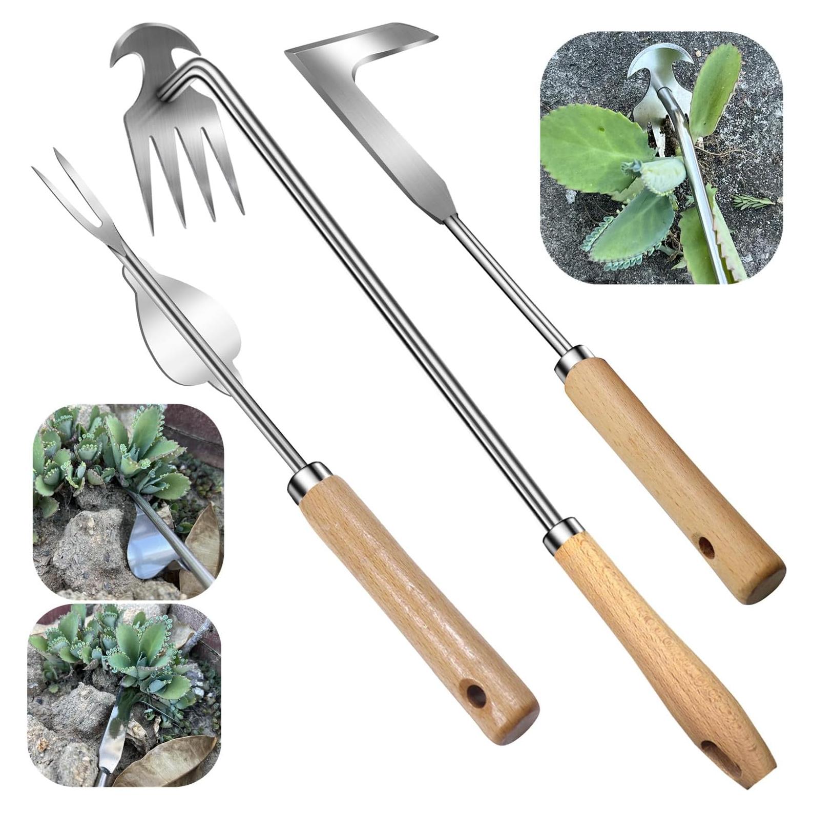 Juego de 3 herramientas de desmalezado Semifrut - Acero inoxidable