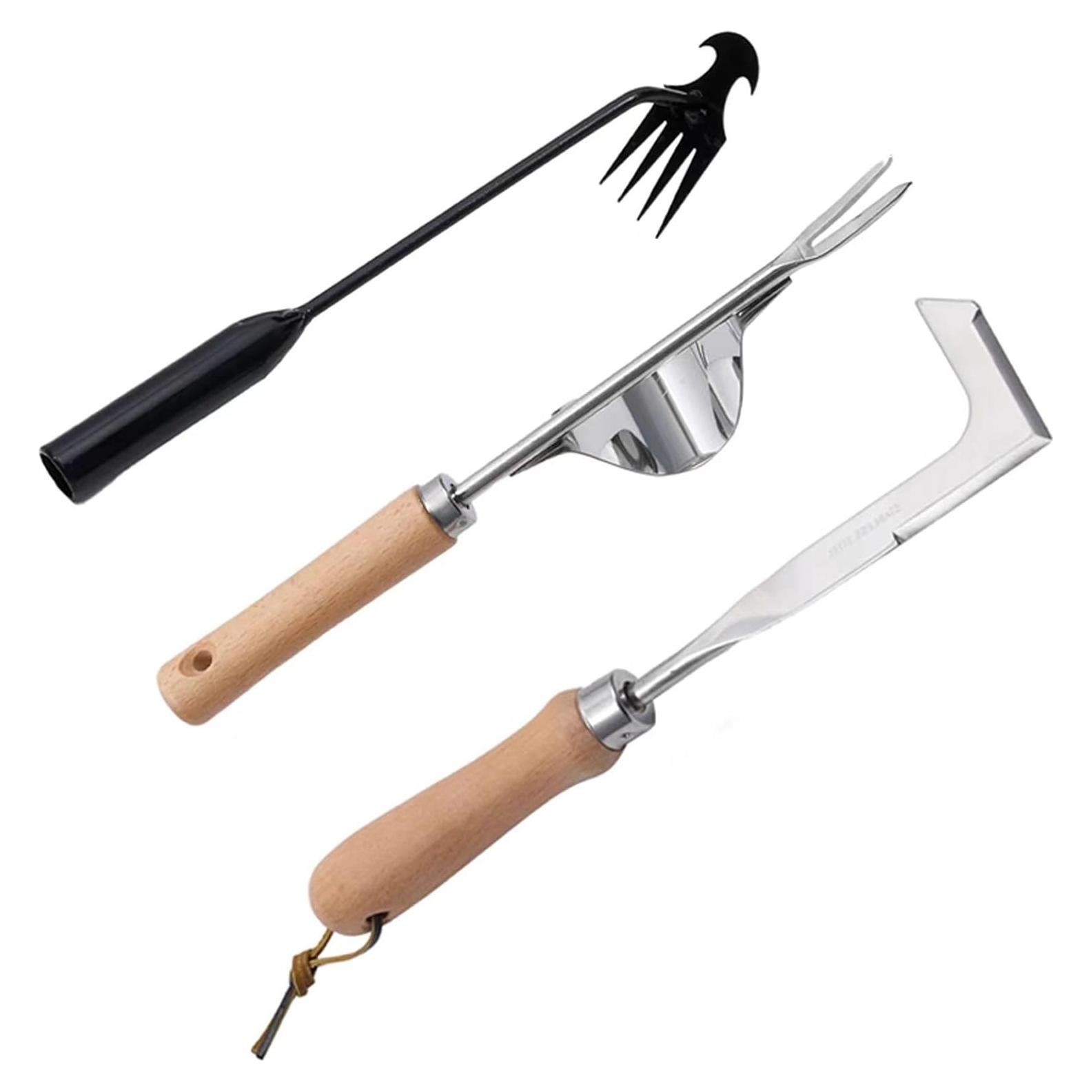 Paquete de 3 herramientas de desmalezado Theuzi - Acero inoxidable