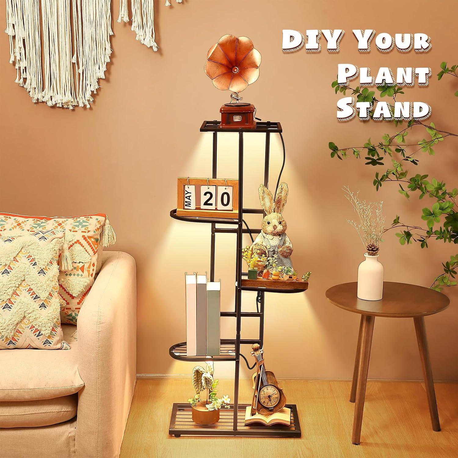 Soporte para Plantas Feekoon 5 Niveles con Luces LED Espectro Completo