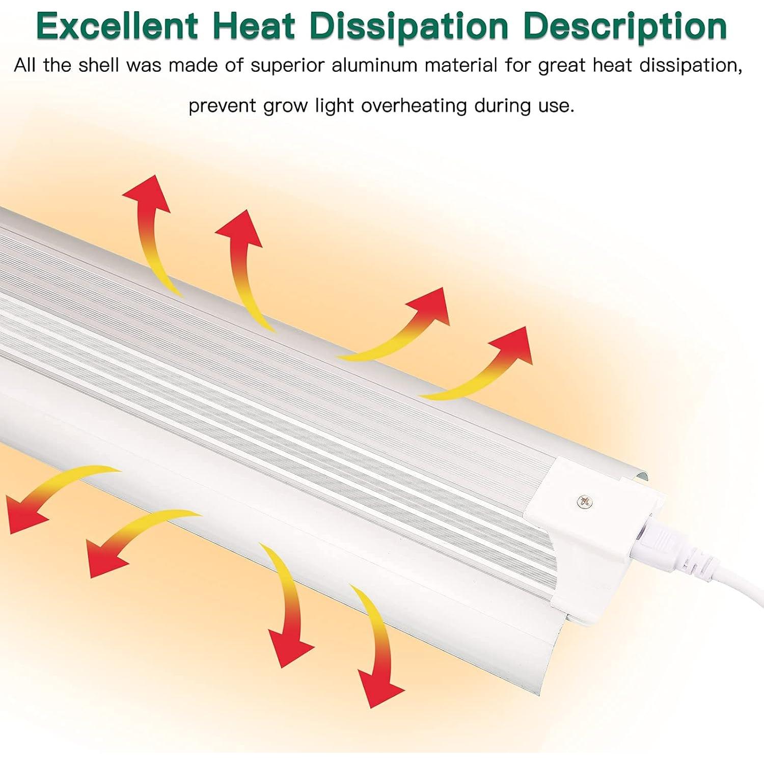 Luz de Crecimiento LED SZHLUX 4FT 140W Espectro Completo