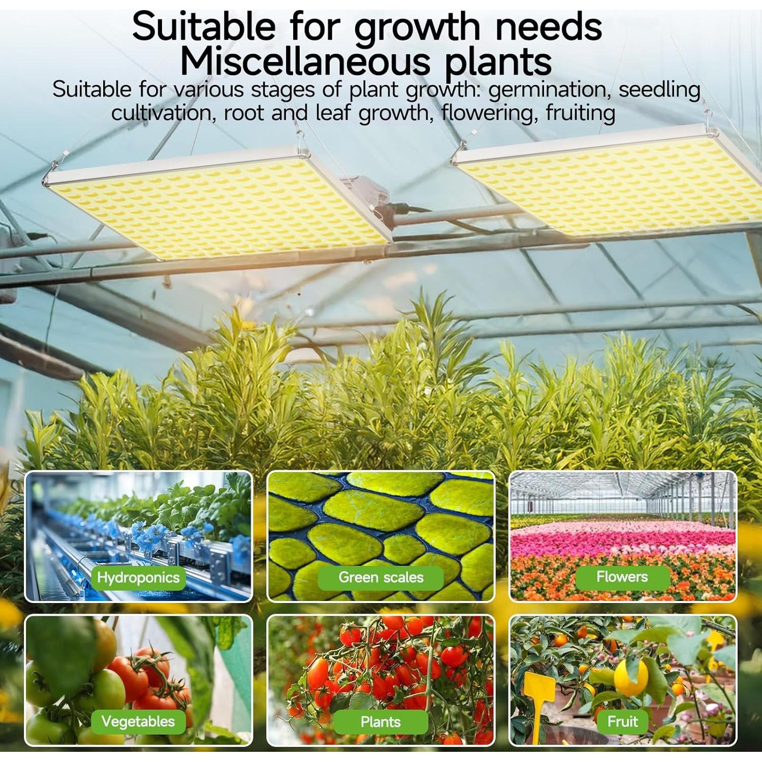 Luz de Cultivo LED 40W CUPAN Espectro Completo para Plantas