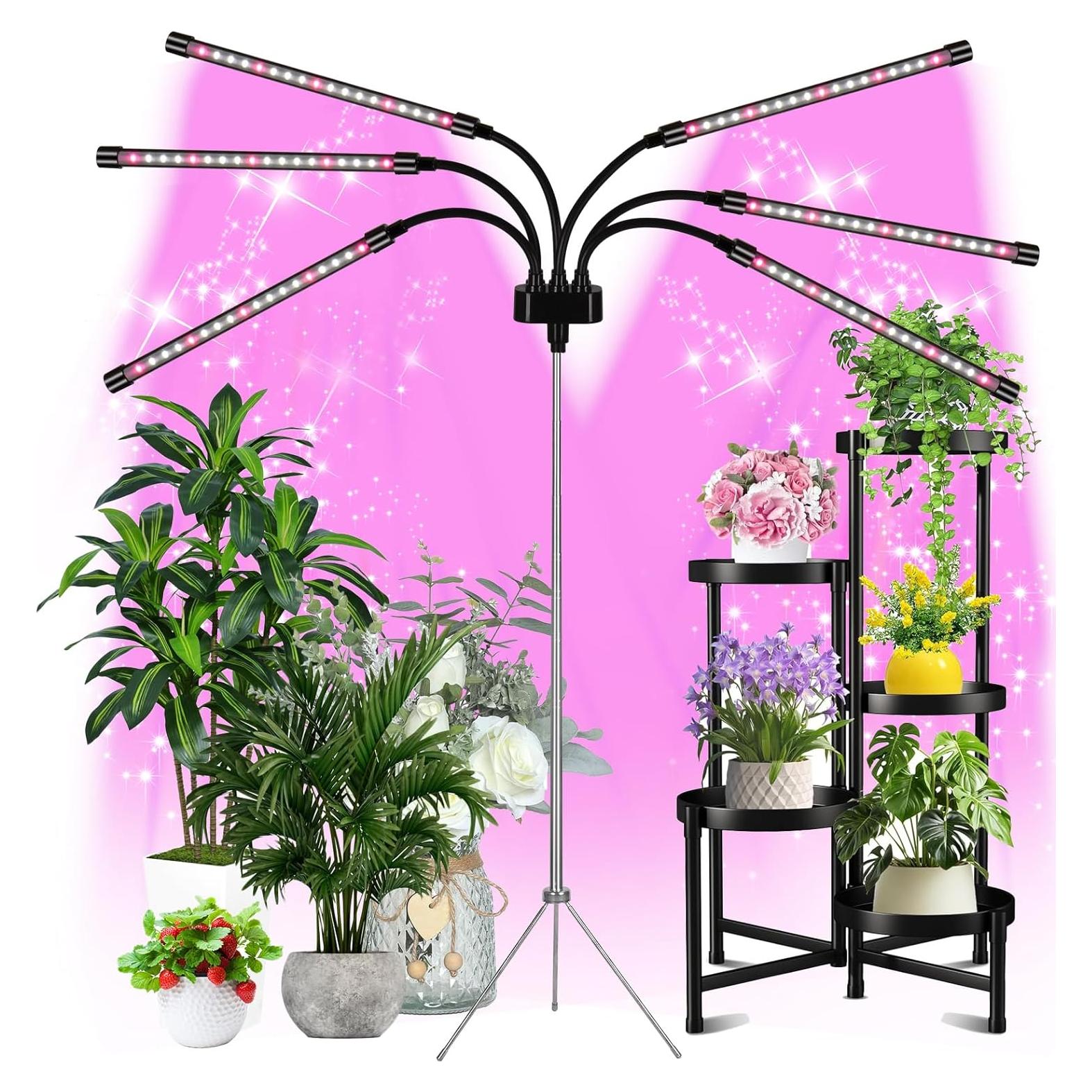 Luz de Crecimiento LED Mefflypee Tipo B con Trípode Ajustable