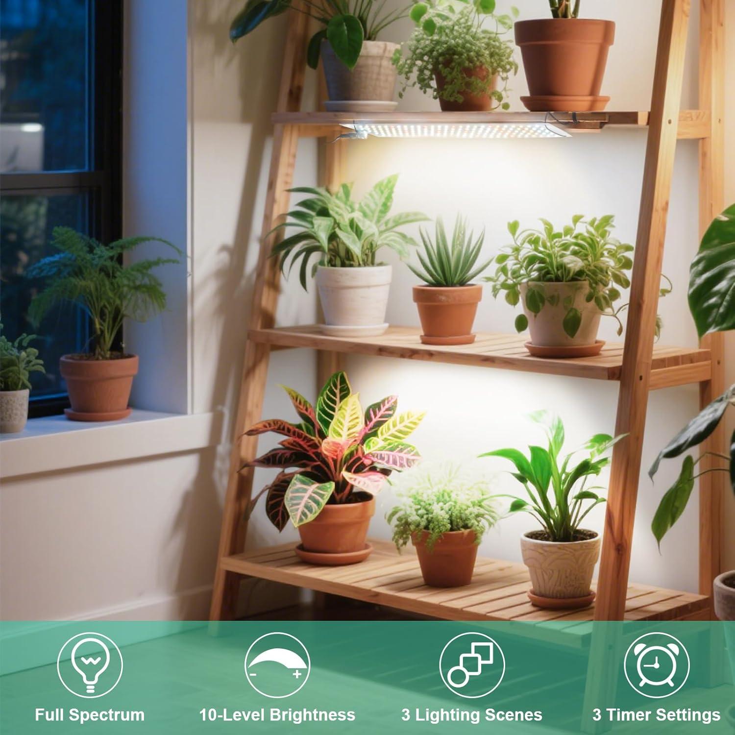 Lámpara de Cultivo LED LBW 20W Espectro Completo 2 Paquete