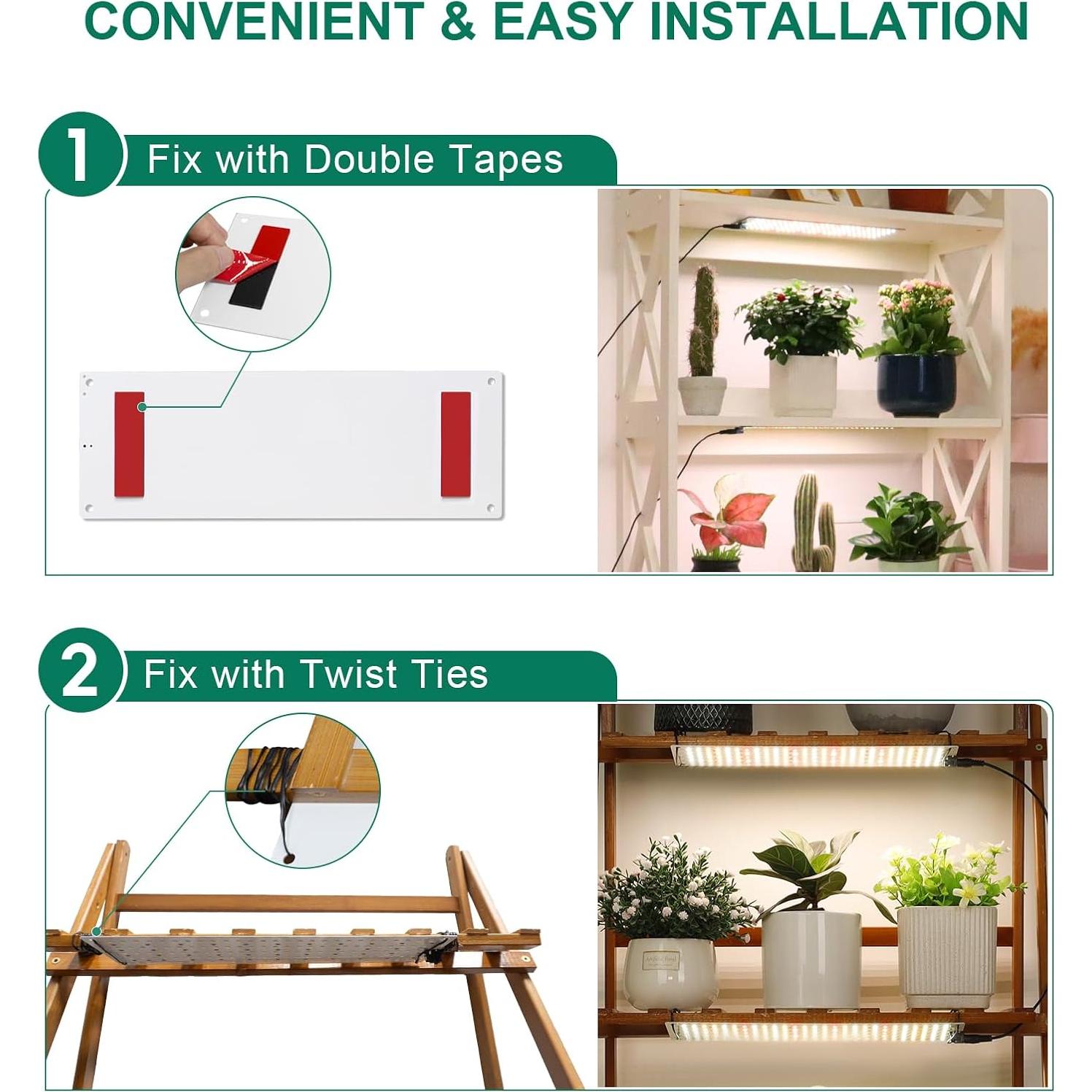 Lámpara de Cultivo LED LBW 20W Espectro Completo 2 Paquete