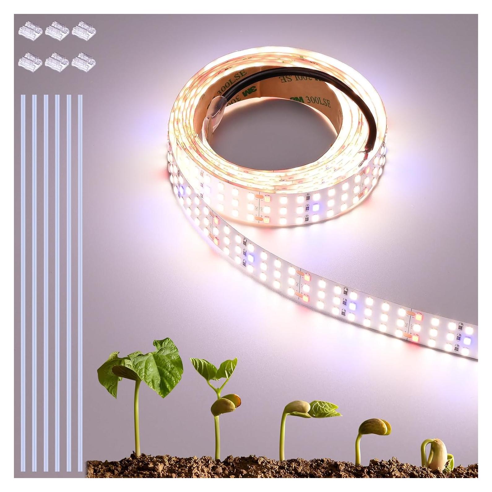 Luz de Crecimiento LED 5m FOSUO Espectro Completo 120W