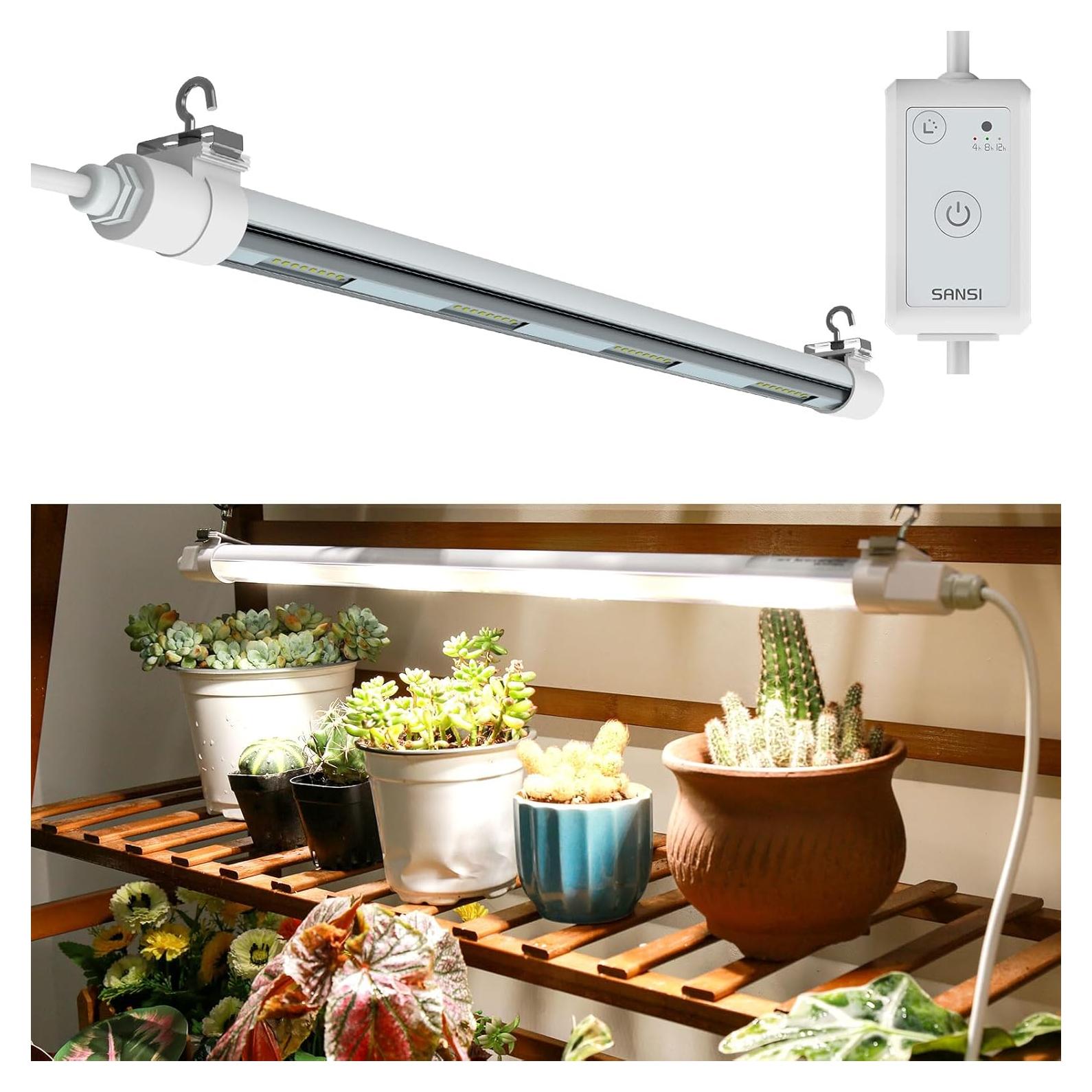 Luz de Crecimiento SANSI T8 25W 4000K Espectro Completo IP54