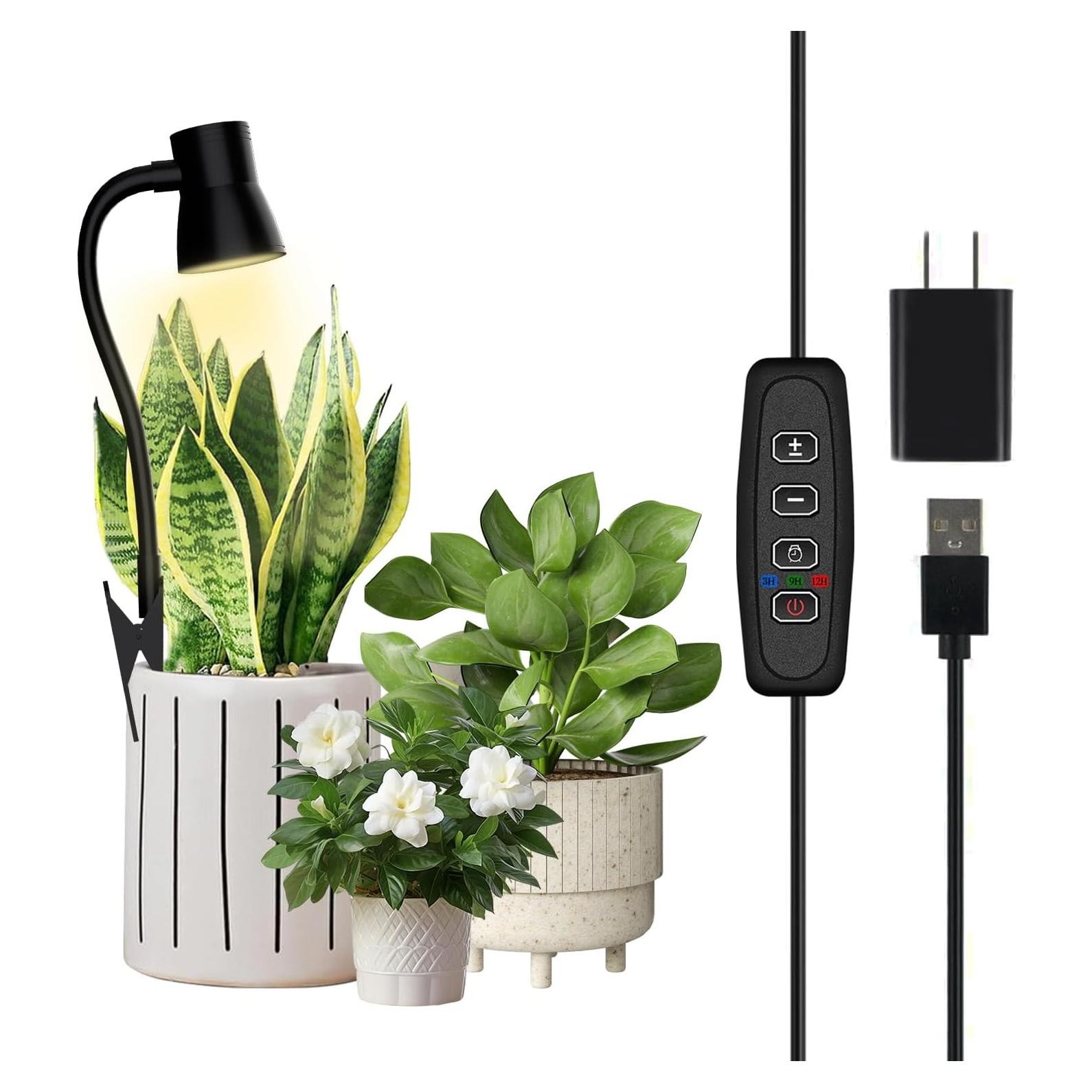 Luz de Crecimiento LED IMVSINCERE con Brazo Flexible 30cm