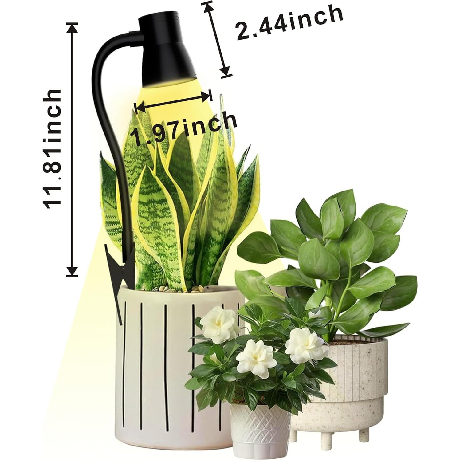 Luz de Crecimiento LED IMVSINCERE con Brazo Flexible 30cm