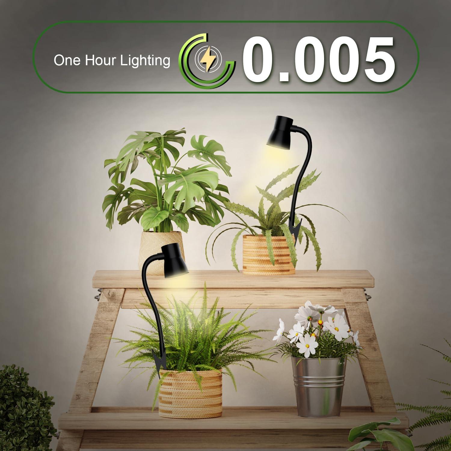 Luz de Crecimiento LED IMVSINCERE con Brazo Flexible 30cm