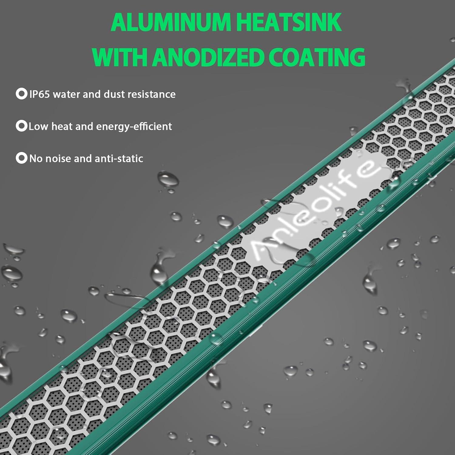 Luces de Cultivo LED A ANLEOLIFE 400W Espectro Completo 3x5ft