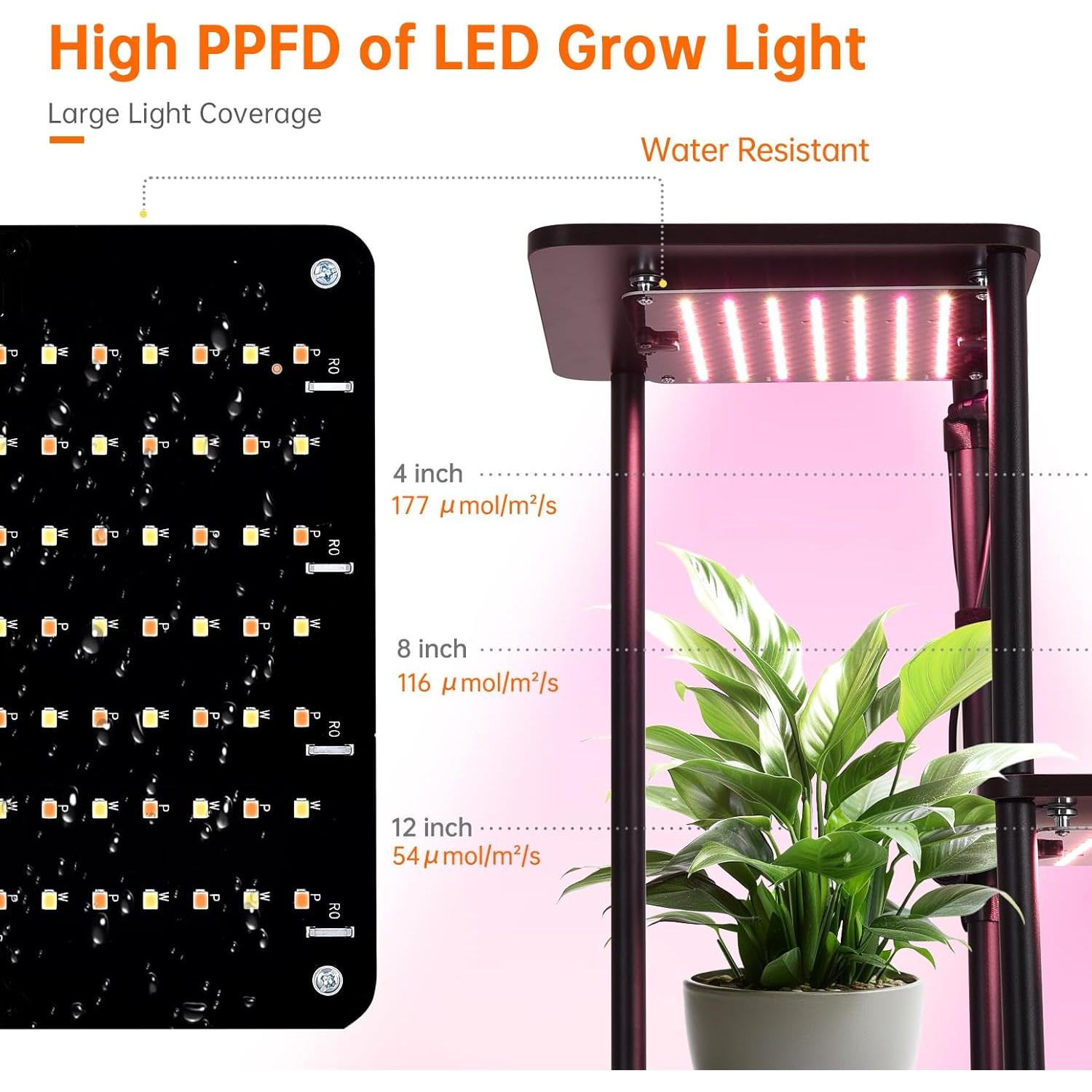 Soporte de Planta Interior Bstrip con Luz LED 50W Regulable