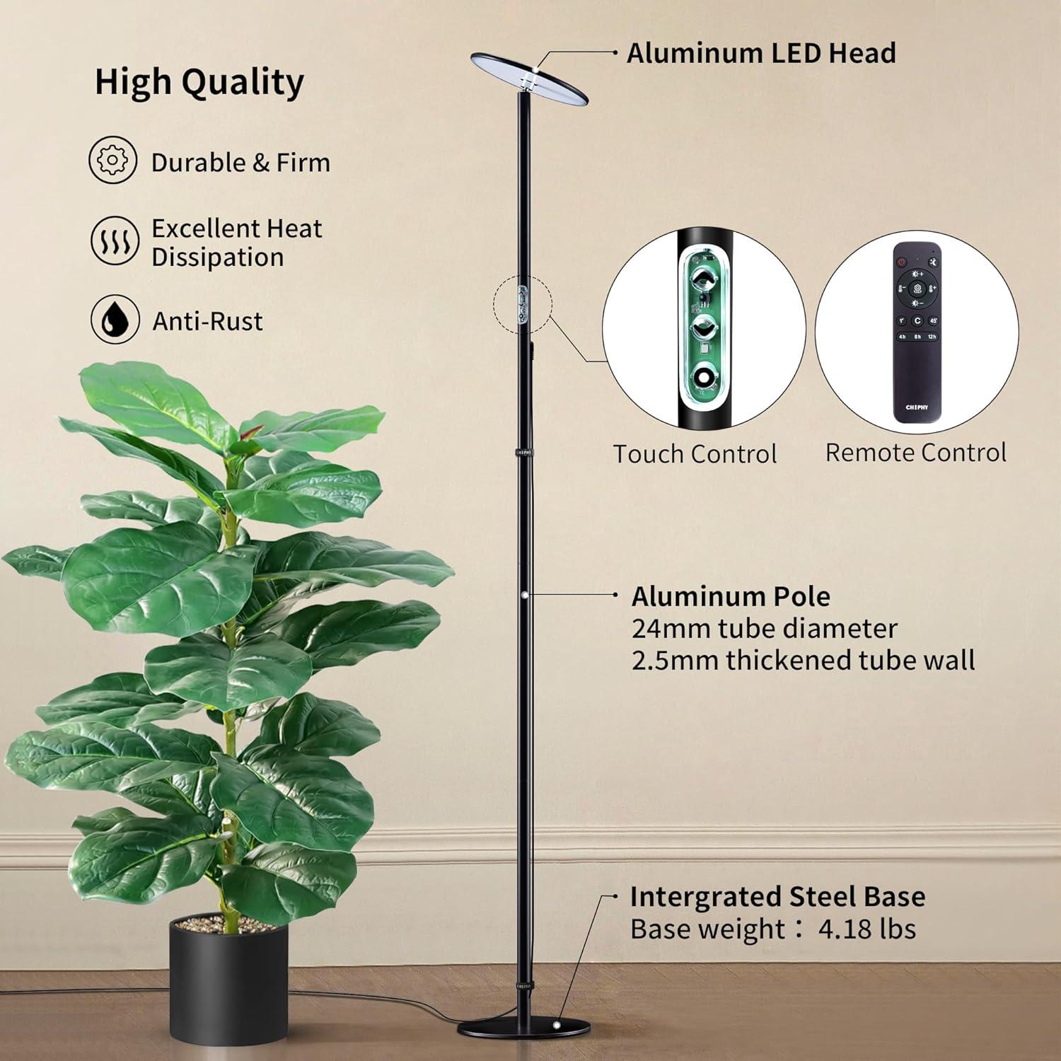 Luz de Cultivo LED Chiphy 40W Espectro Completo con Temporizador