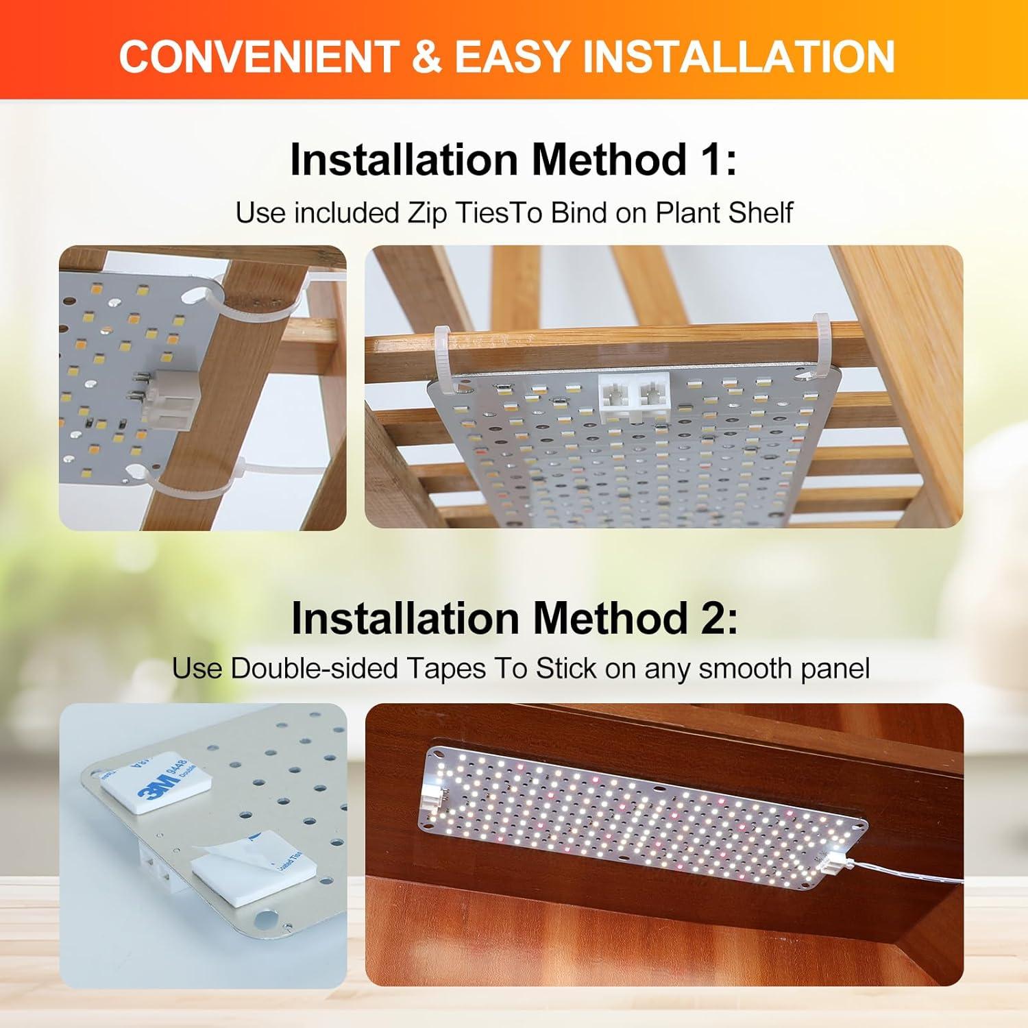 Luces de Crecimiento FECiDA 6Pack 60W para Plantas de Interior