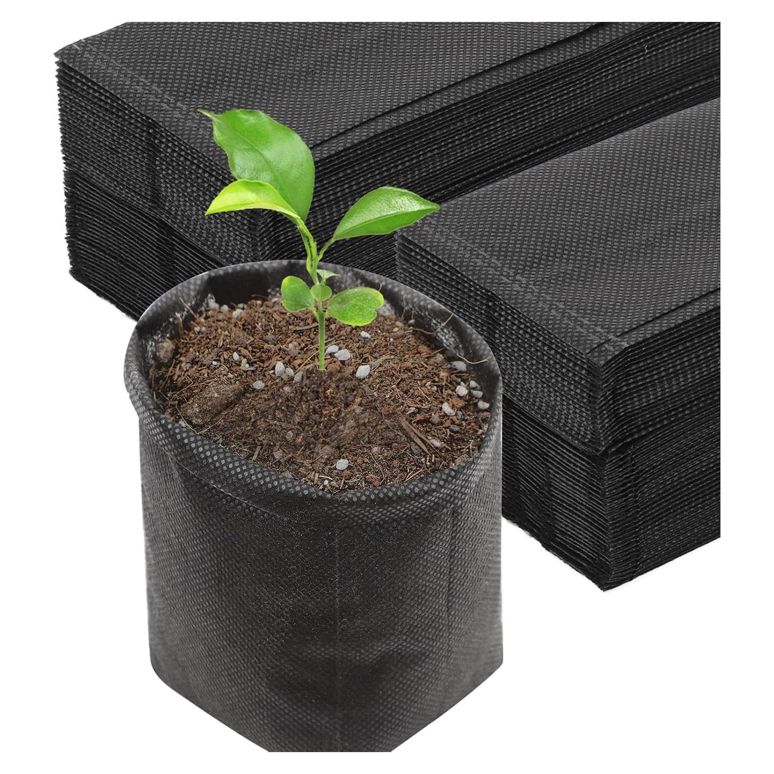 Bolsas de Cultivo Negras ENPOINT 200 Unidades 14.99x13.97 cm