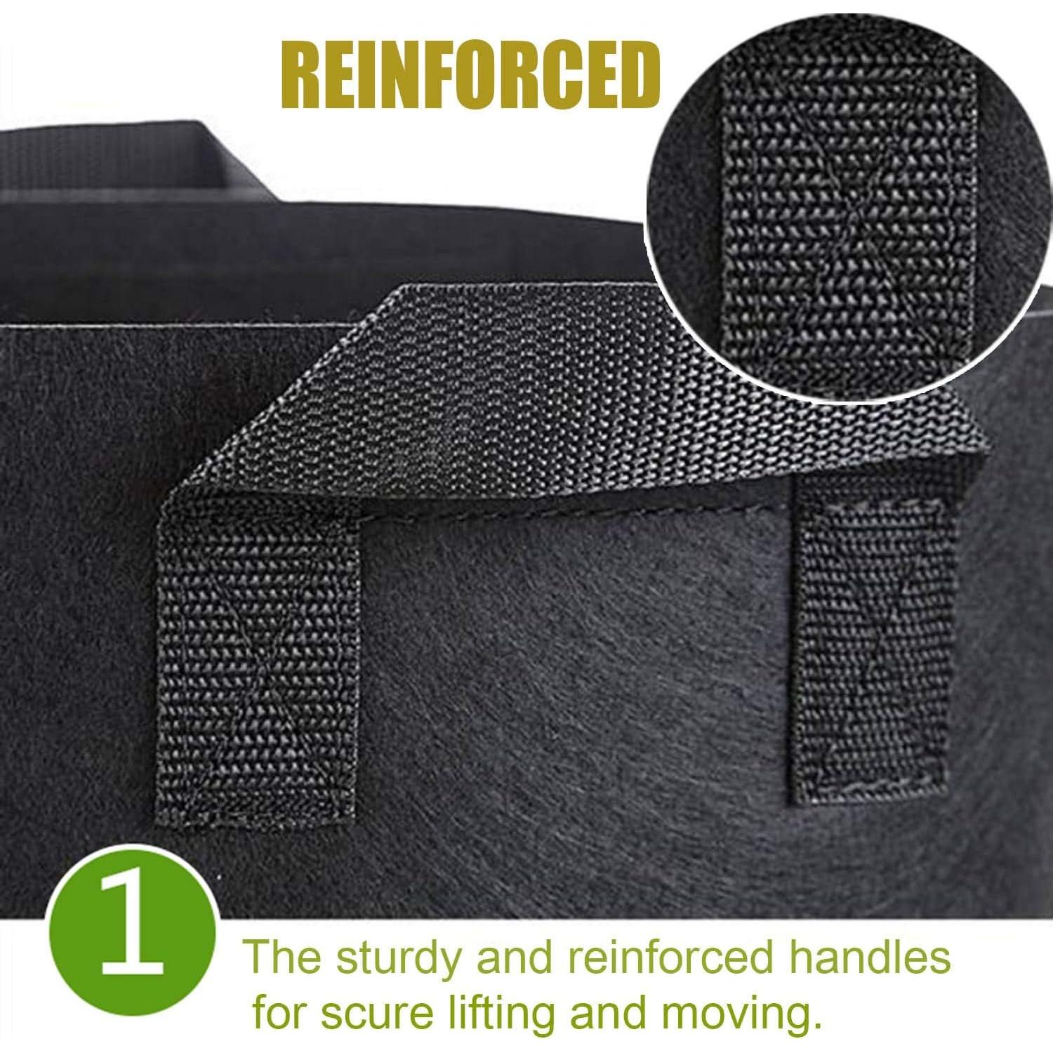 Paquete de 24 bolsas de cultivo Cavisoo 19L con asas reforzadas