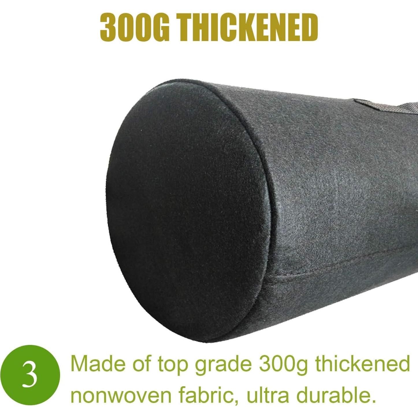 Paquete de 24 bolsas de cultivo Cavisoo 19L con asas reforzadas