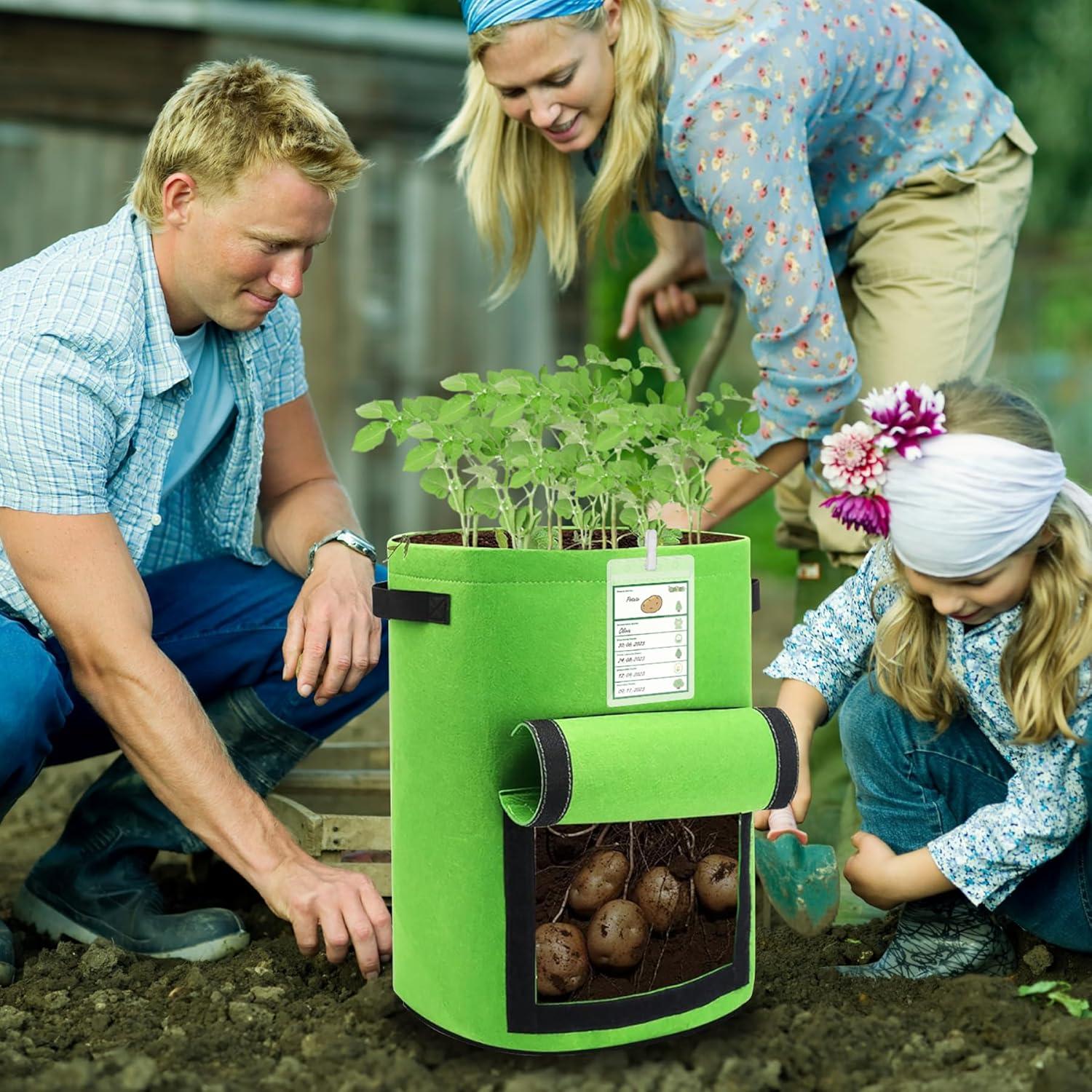 Paquete de 5 Bolsas de Cultivo Labulak 10 Galones Tela