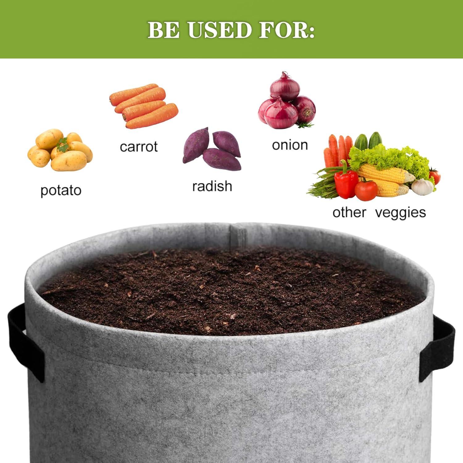 Paquete de 5 Bolsas de Cultivo Labulak 10 Galones Tela