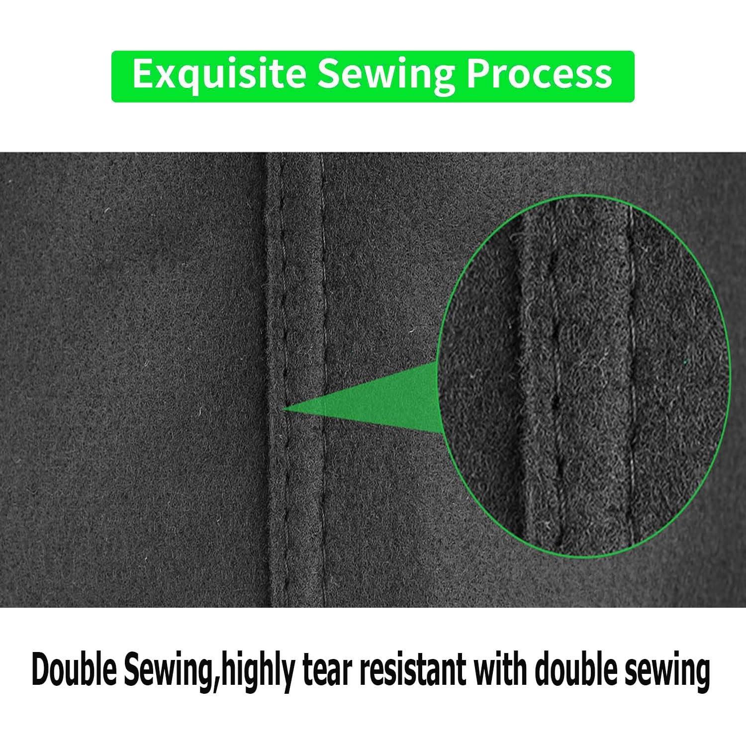 Paquete de 20 bolsas de cultivo Adorma 11.36L tela negra