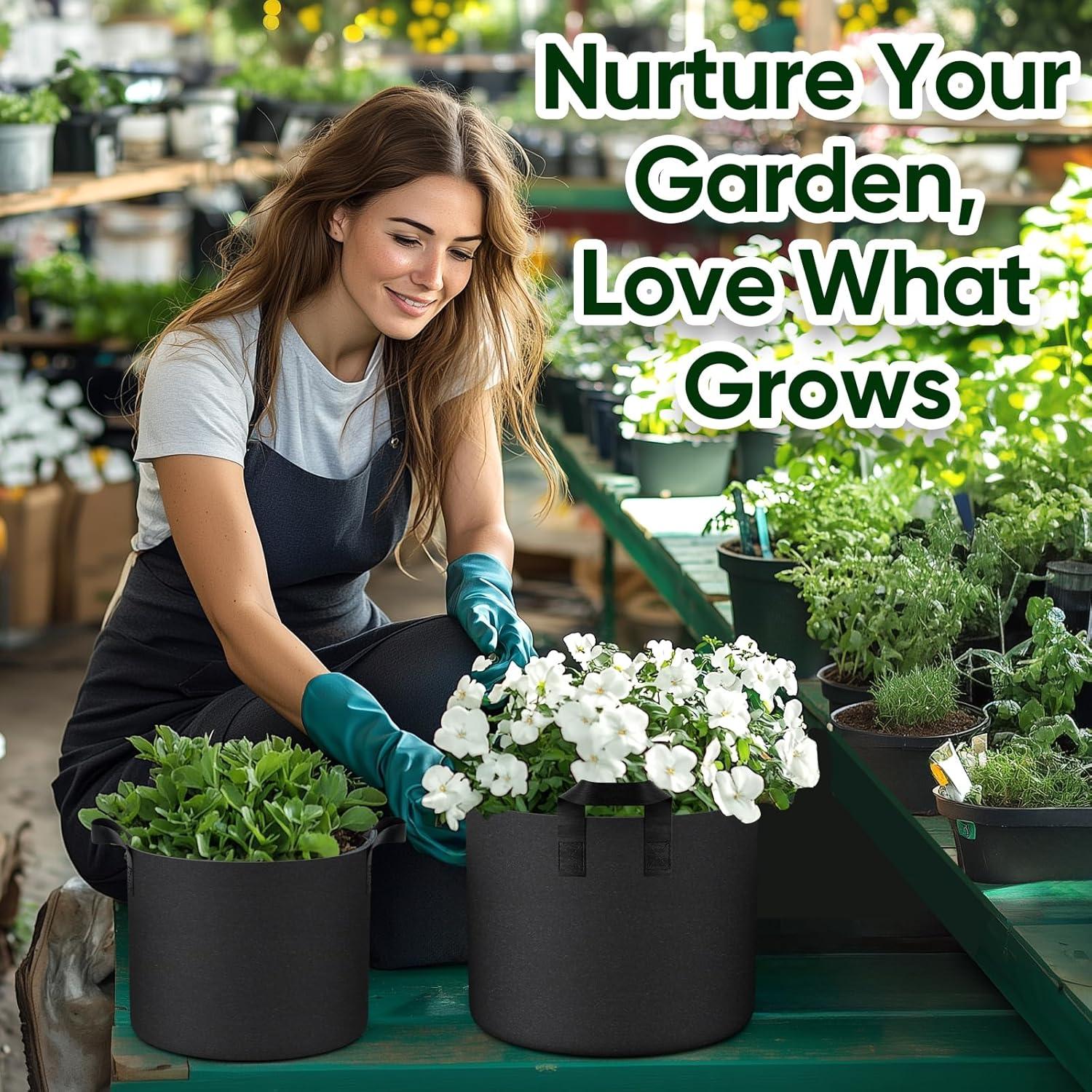 Bolsas de Cultivo para Patatas RVZHI 5 Galones - Paquete de 10