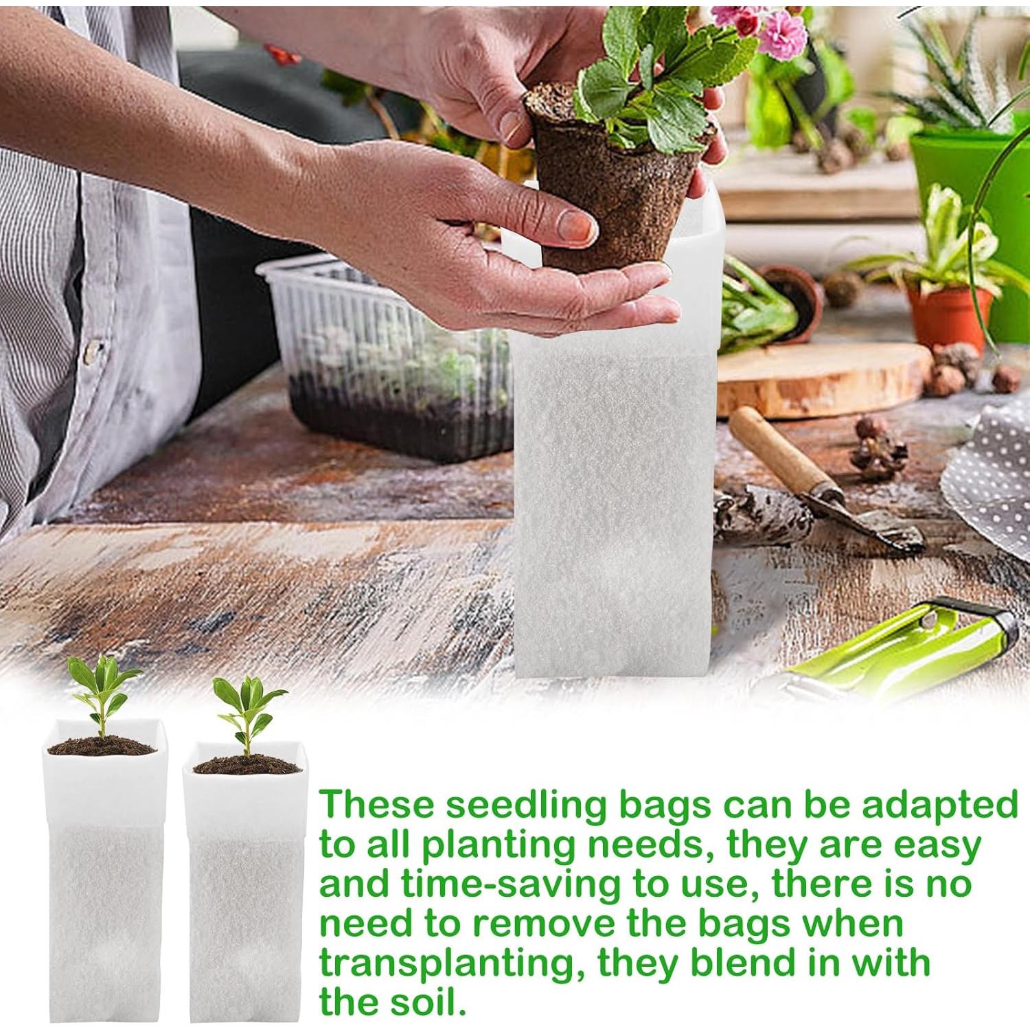 Bolsas de Crecimiento para Vivero CANIPHA 60 Pcs Biodegradables