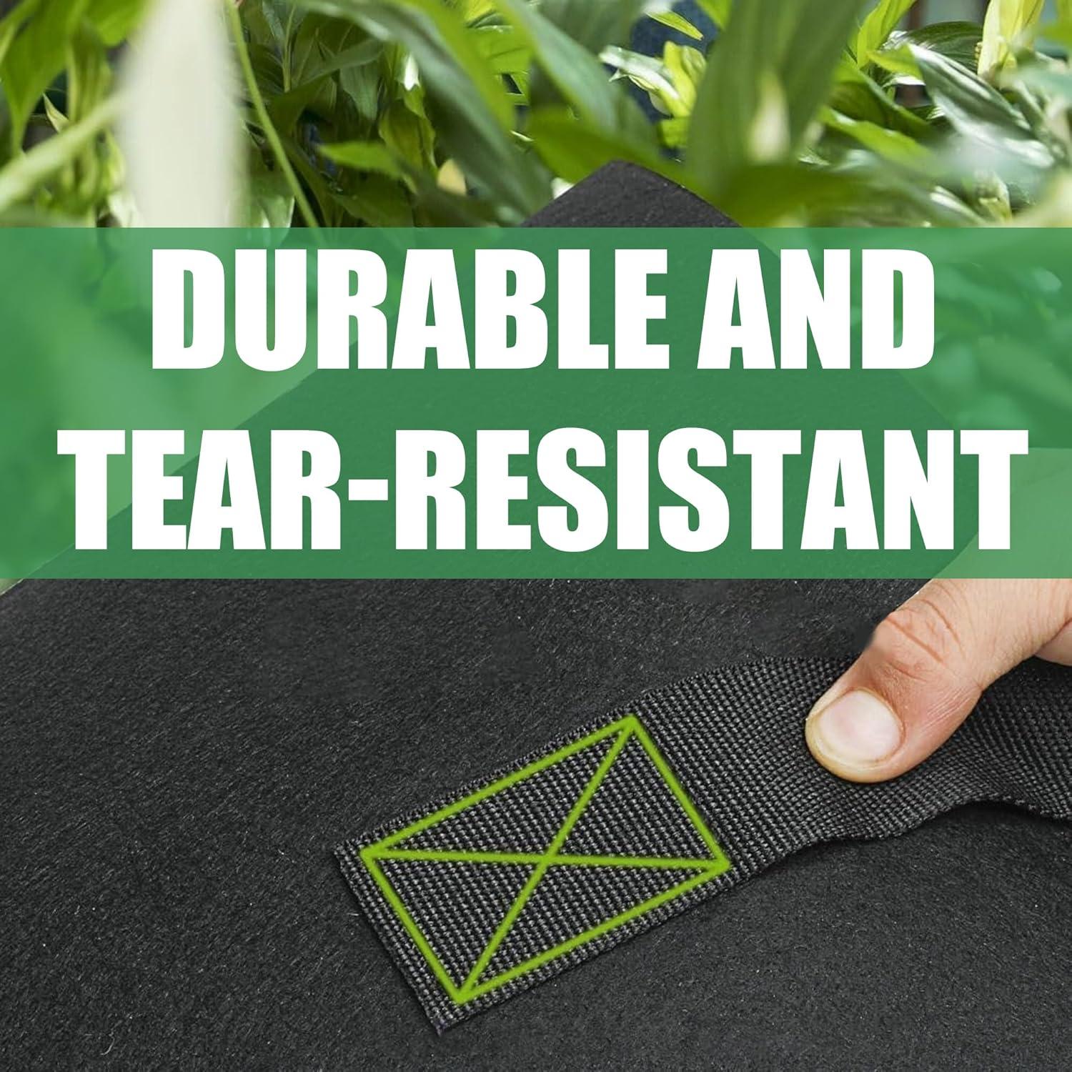 Paquete de 2 bolsas de cultivo FVOTNW 20 galones transpirables