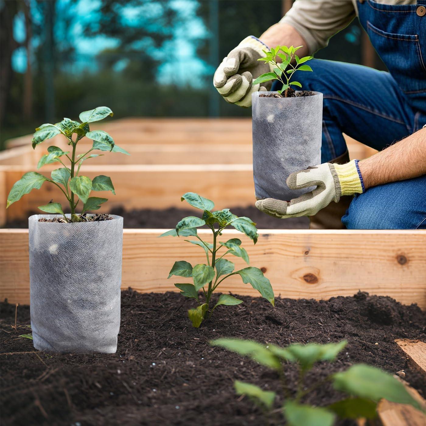 Bolsas de Cultivo Profundas Belit 100 Pcs 25.9 cm Tela No Tejida