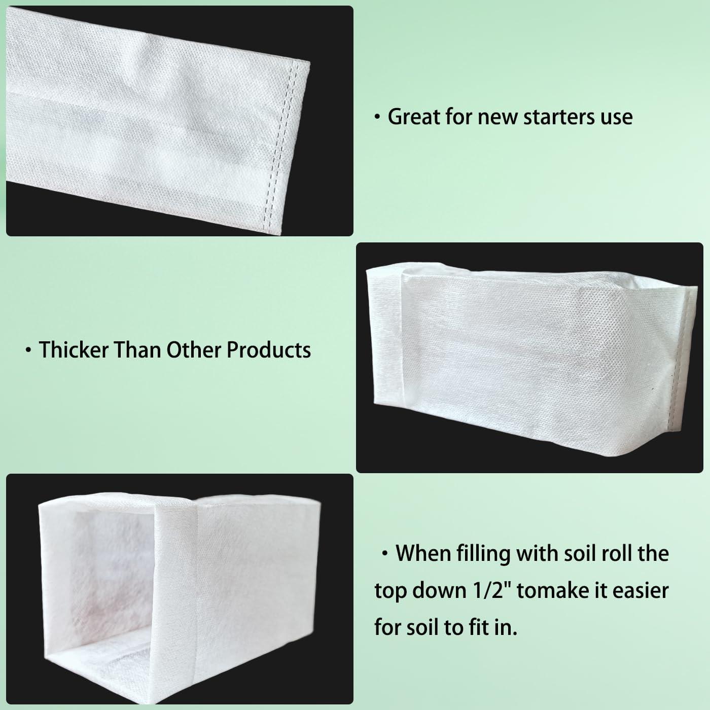 Bolsas de Cultivo Profundas Belit 100 Pcs 25.9 cm Tela No Tejida