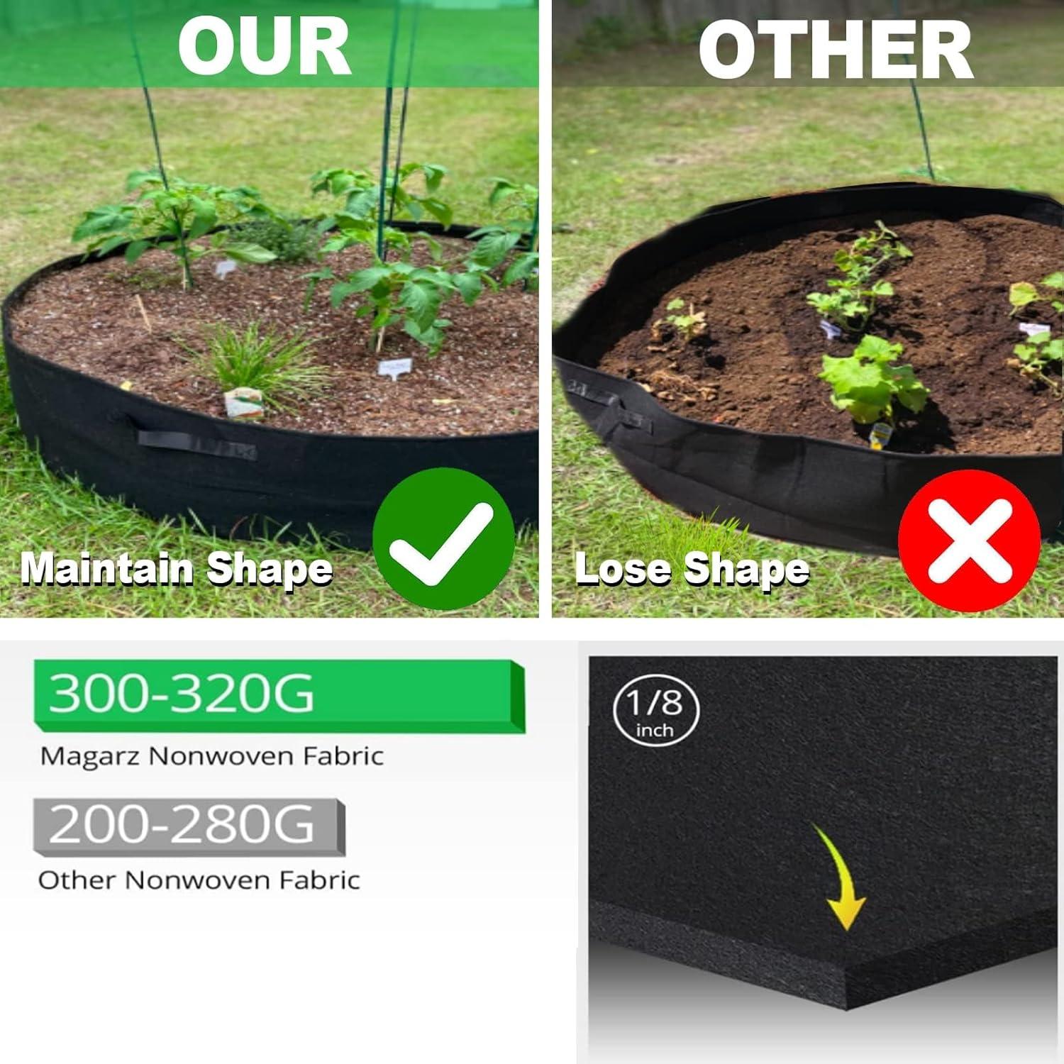 Paquete de 2 bolsas de cultivo ZtohPyo 15 galones redondas