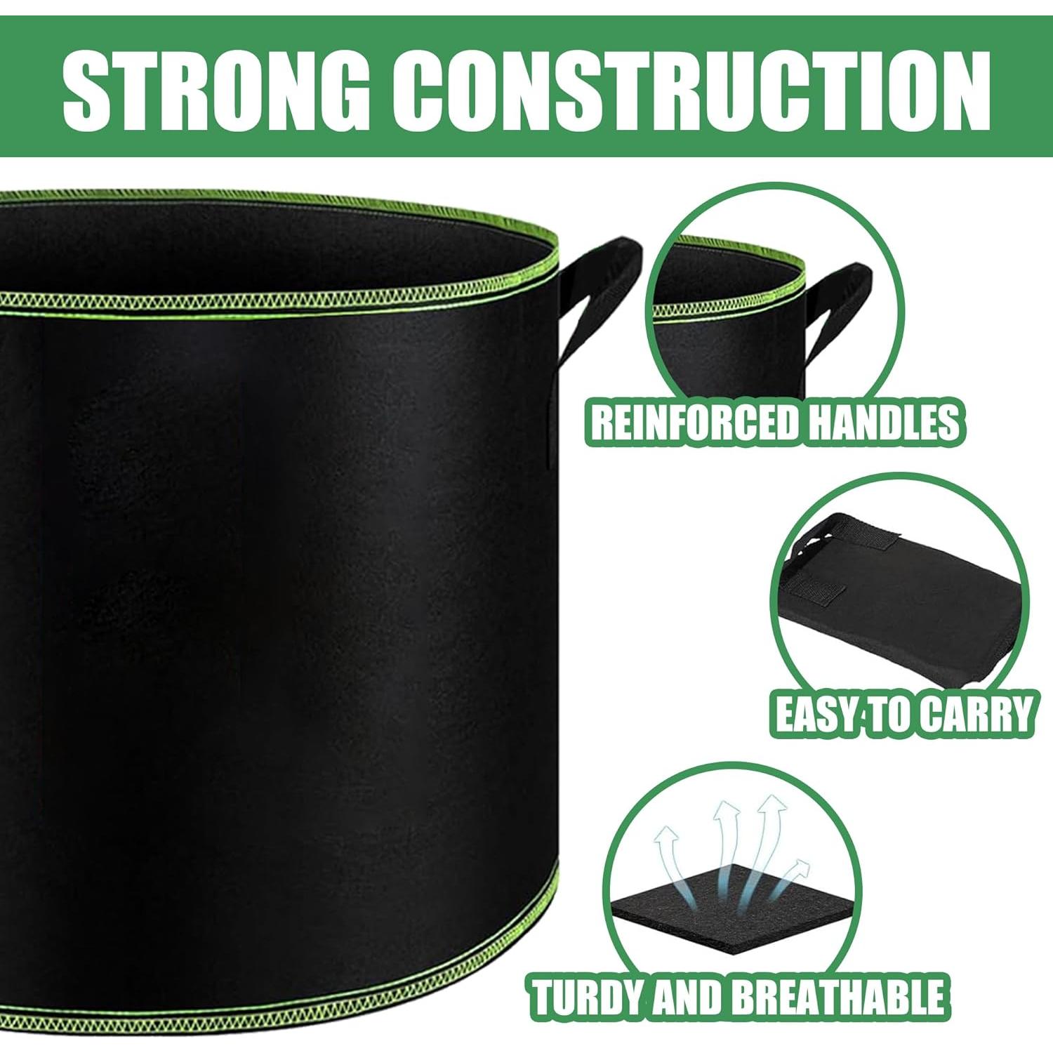 Bolsas de Crecimiento FVOTNW 100 Galones para Jardín