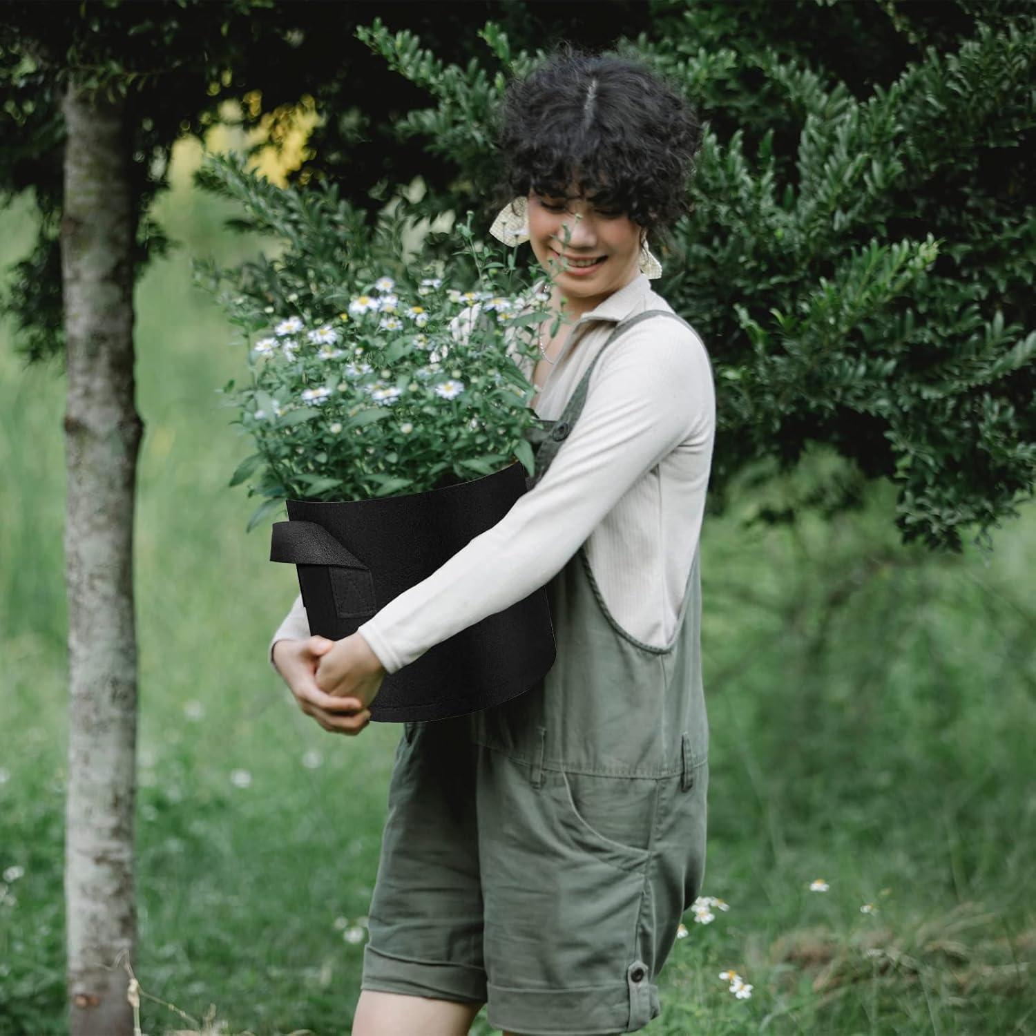 30 Bolsas de Cultivo 10 Galones LITLANDSTAR Tela Transpirable